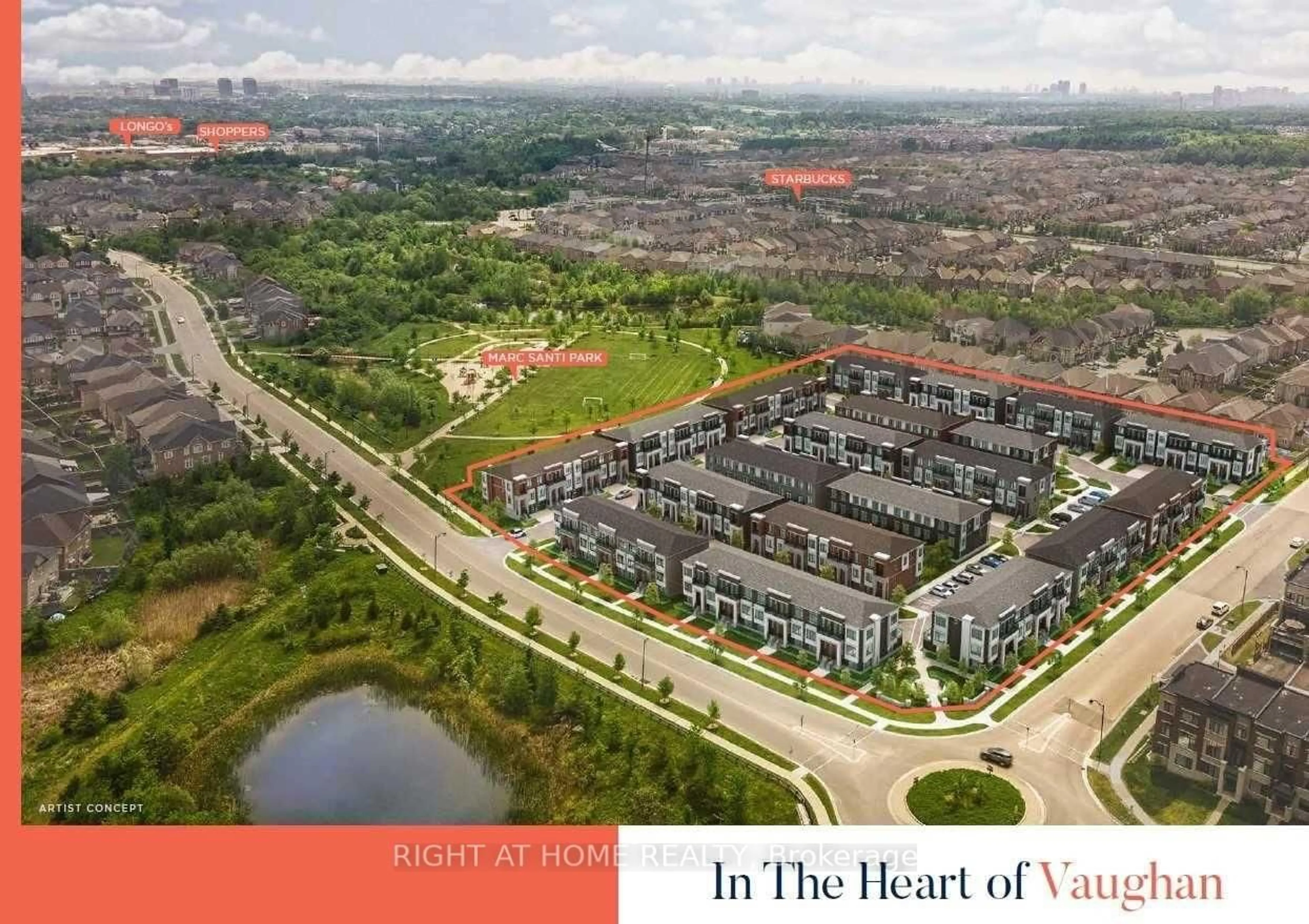 A pic from outside/outdoor area/front of a property/back of a property/a pic from drone, unknown for 125 Crimson Forest Dr, Vaughan Ontario L6A 5C4