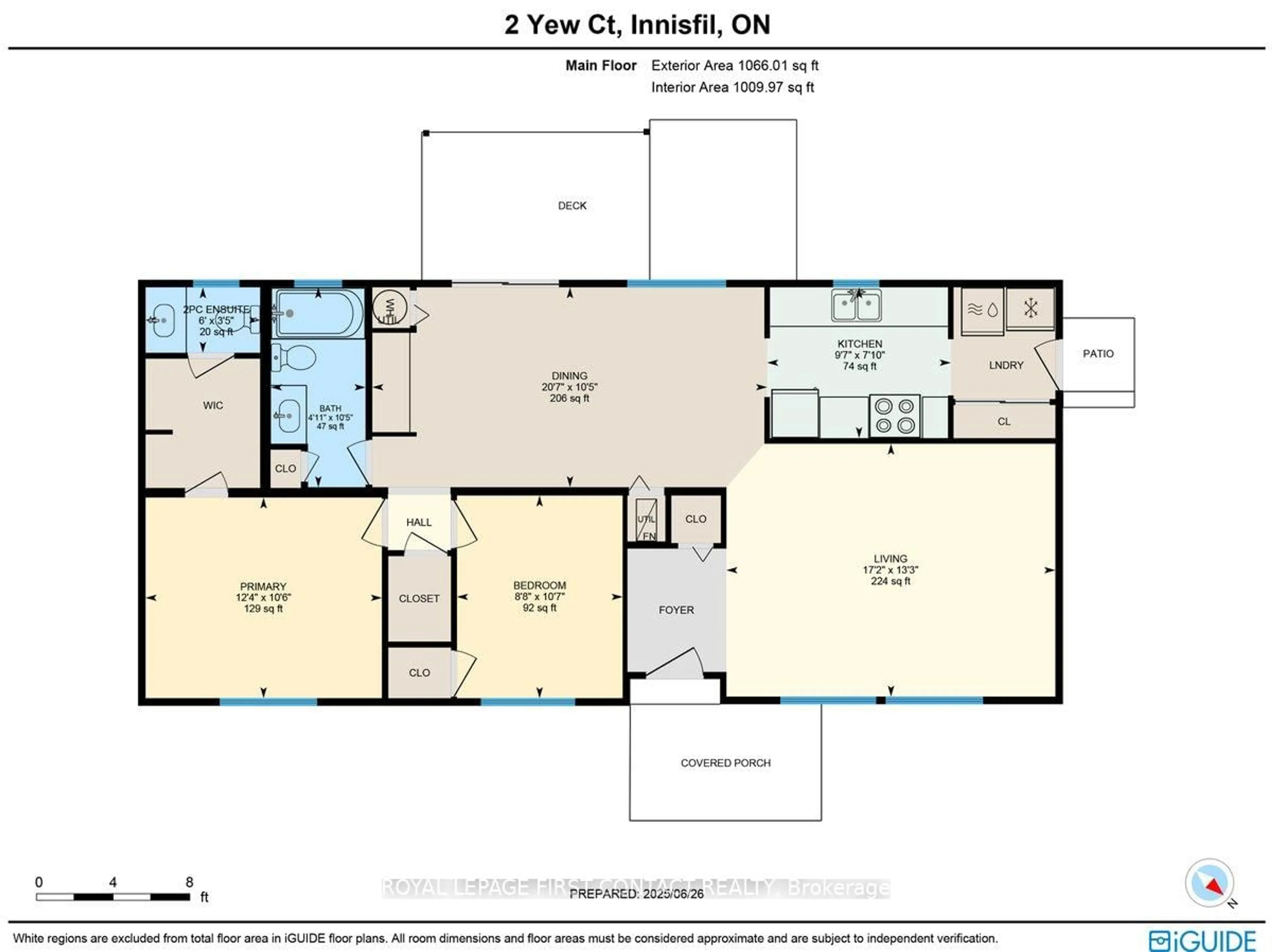 Floor plan for 2 Yew Crt, Innisfil Ontario L9S 1M9