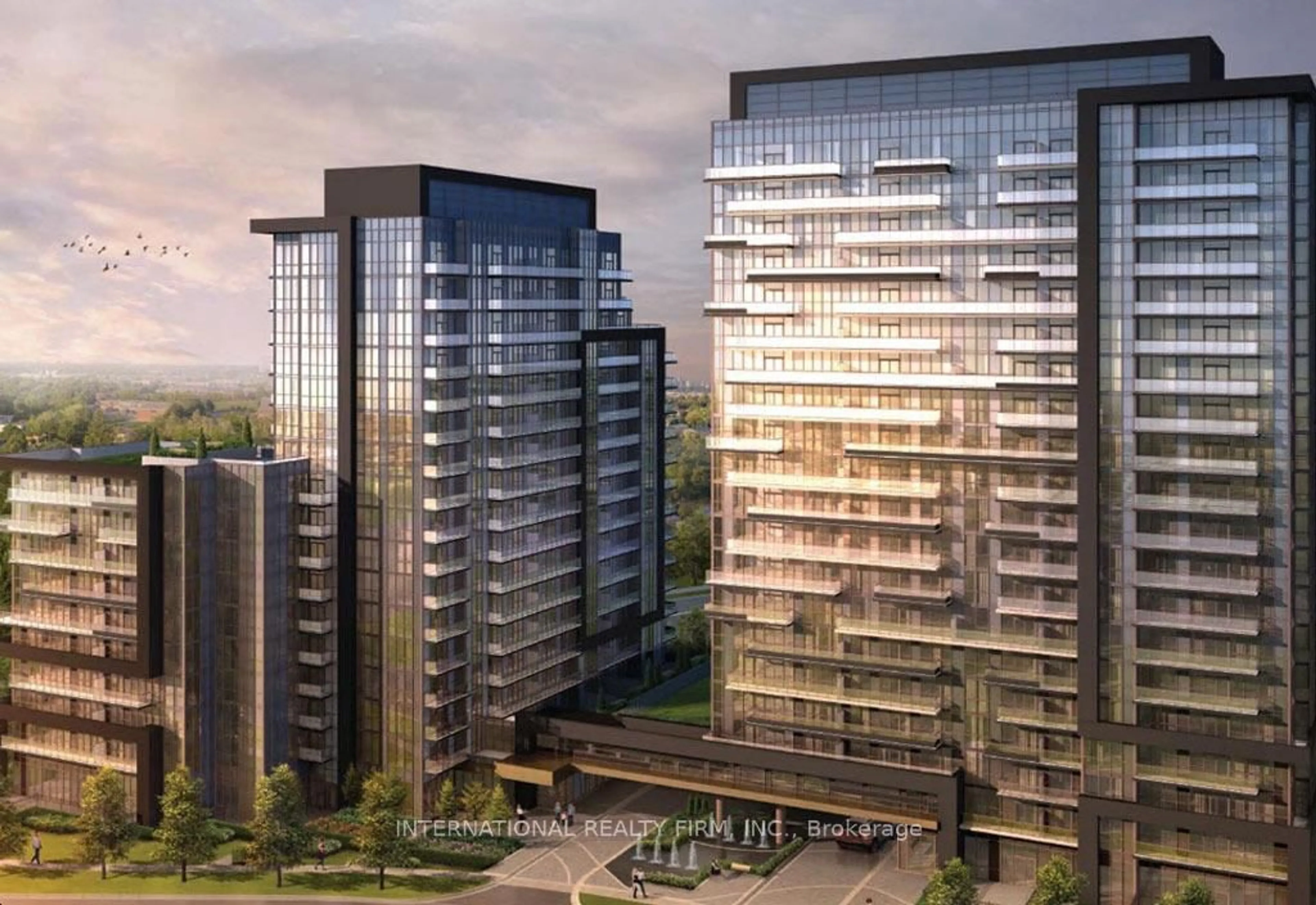 A pic from outside/outdoor area/front of a property/back of a property/a pic from drone, building for 10 Gatineau Dr #301W, Vaughan Ontario L4J 0L2