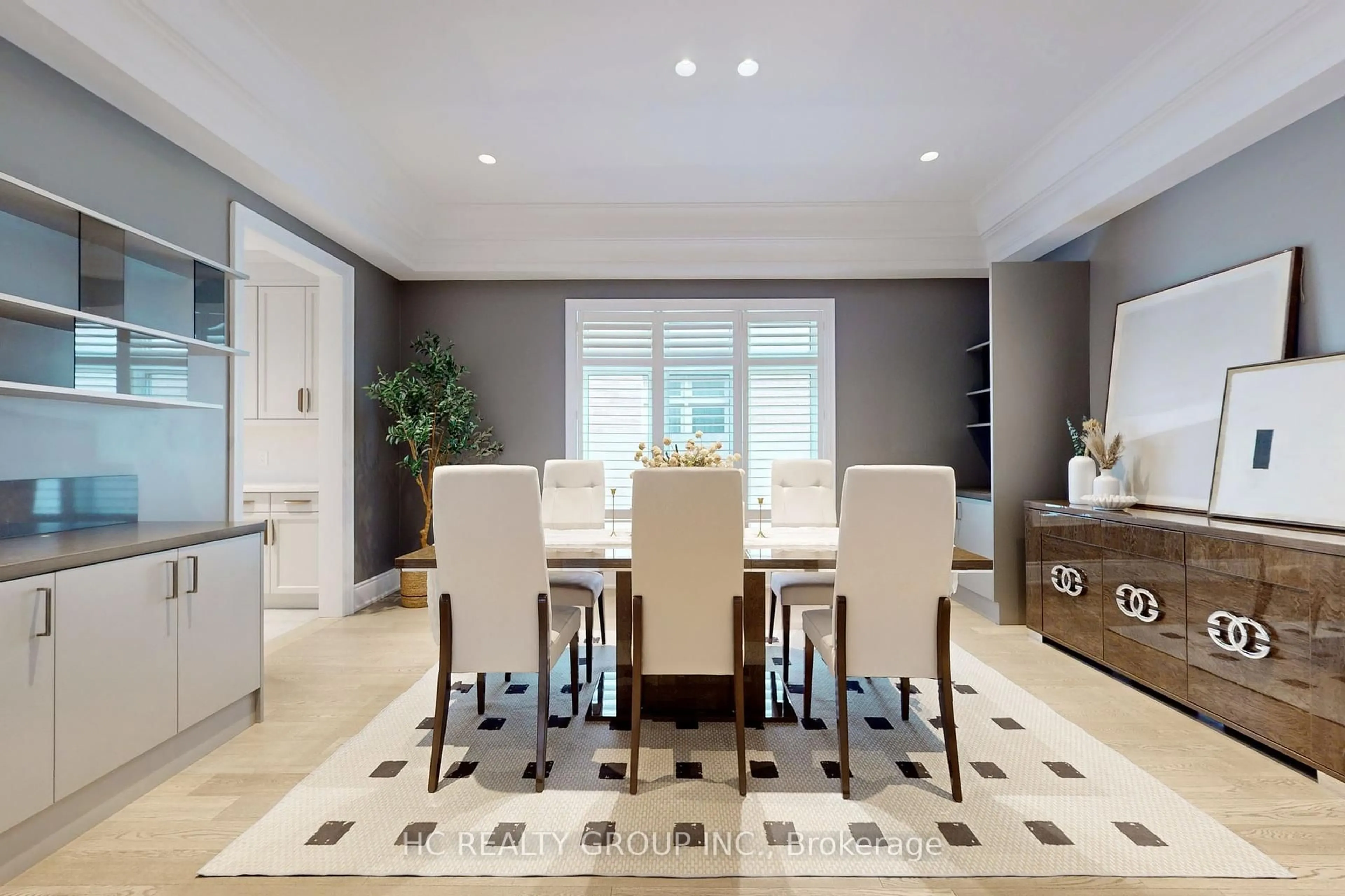 Dining room, ceramic/tile floor for 6 Redkey Dr, Markham Ontario L3S 4R2