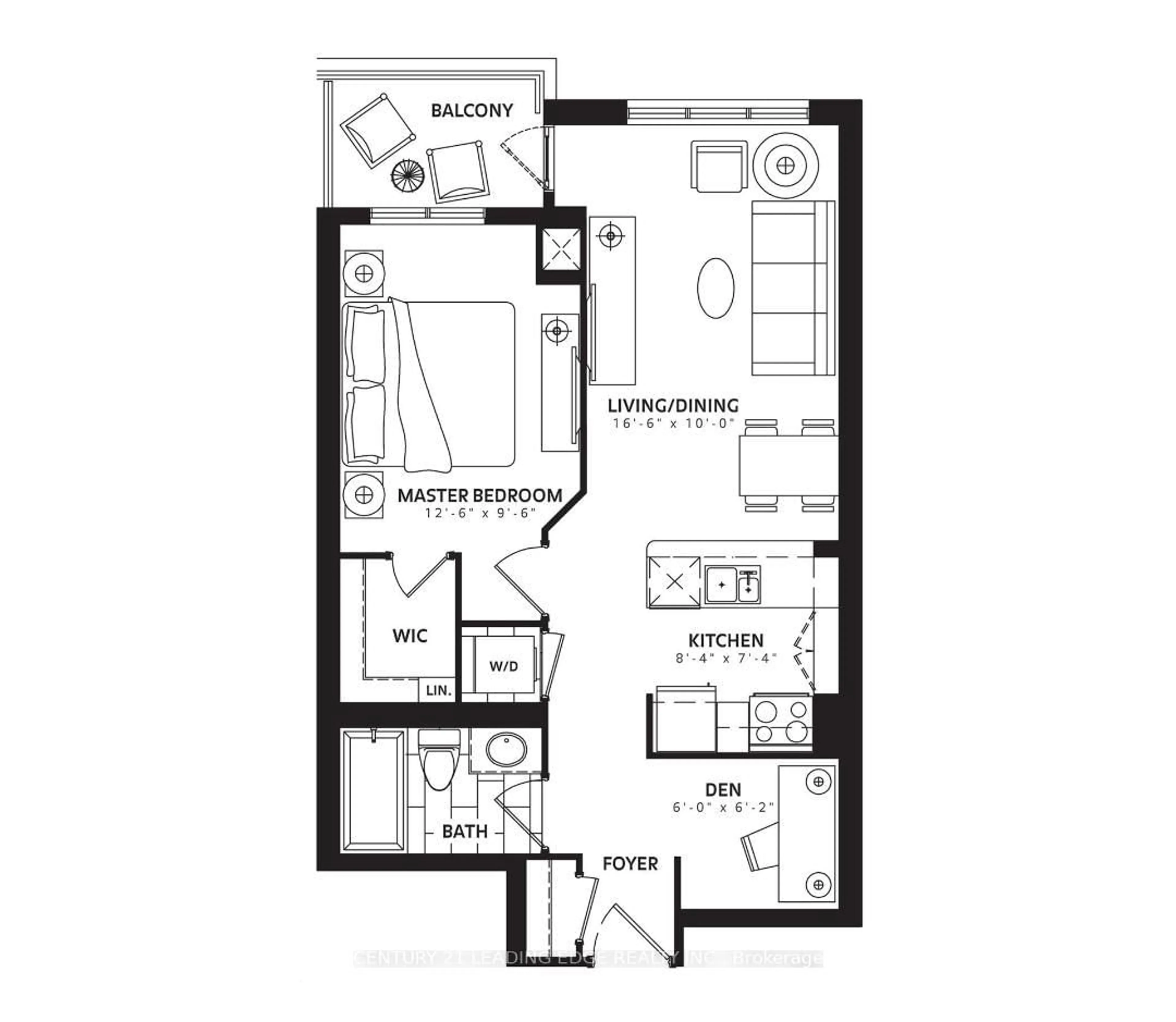 Floor plan for 9582 Markham Rd #802, Markham Ontario L6E 0T4