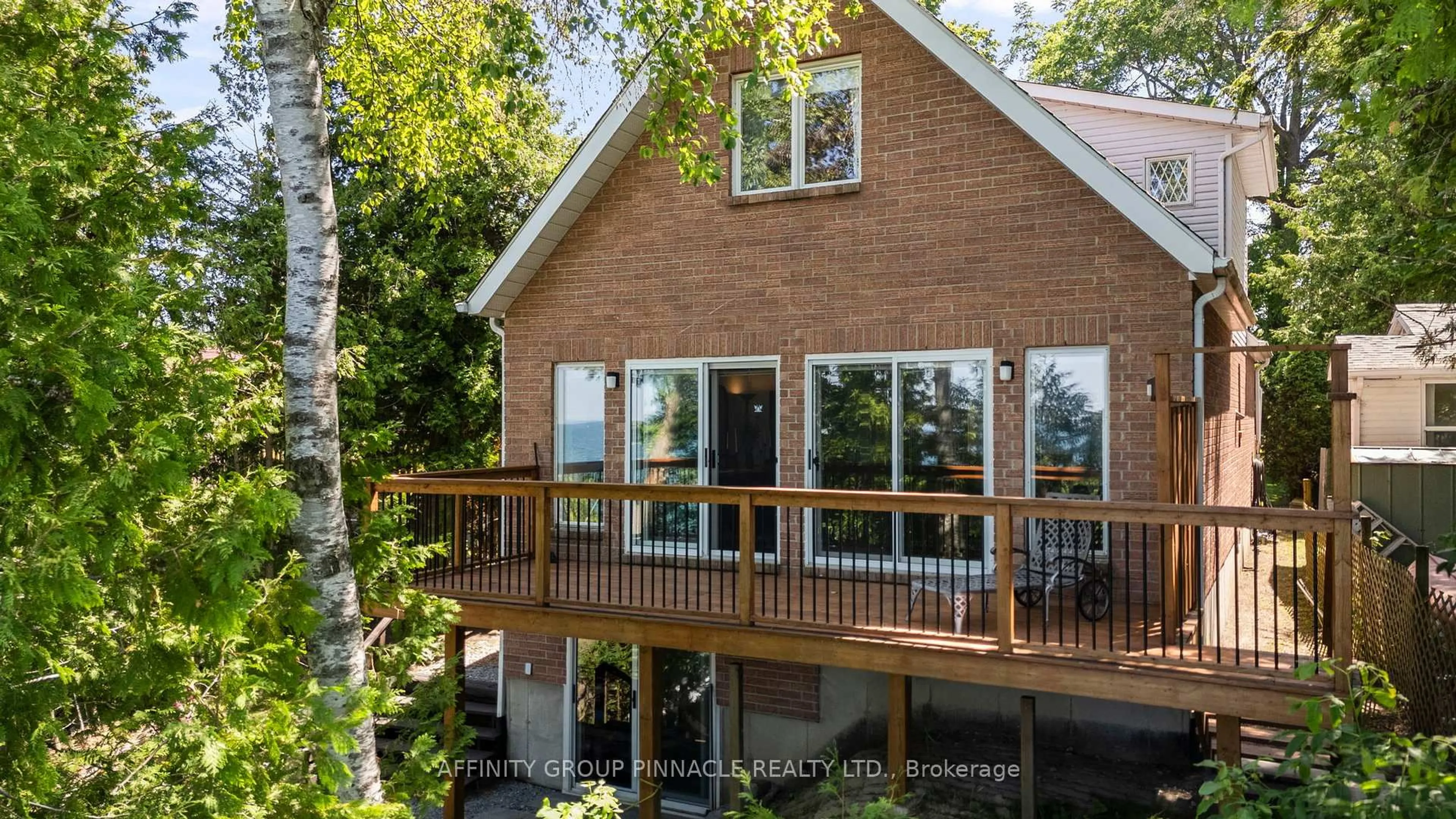 Home with brick exterior material, water/lake/river/ocean view for 24360 Thorah Park Blvd, Brock Ontario L0K 1A0
