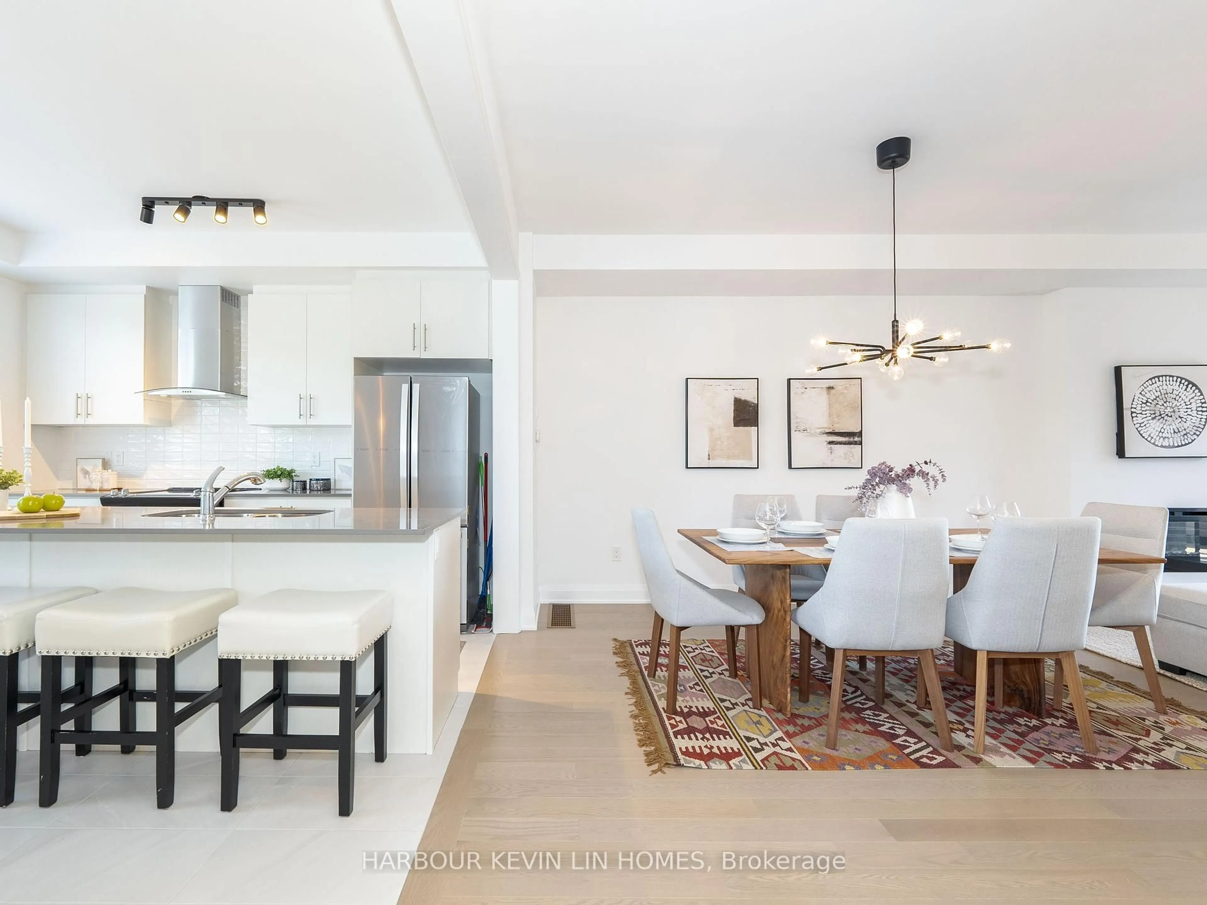 Open concept kitchen, unknown for 48 Carole Bell Way, Markham Ontario L6E 0W2