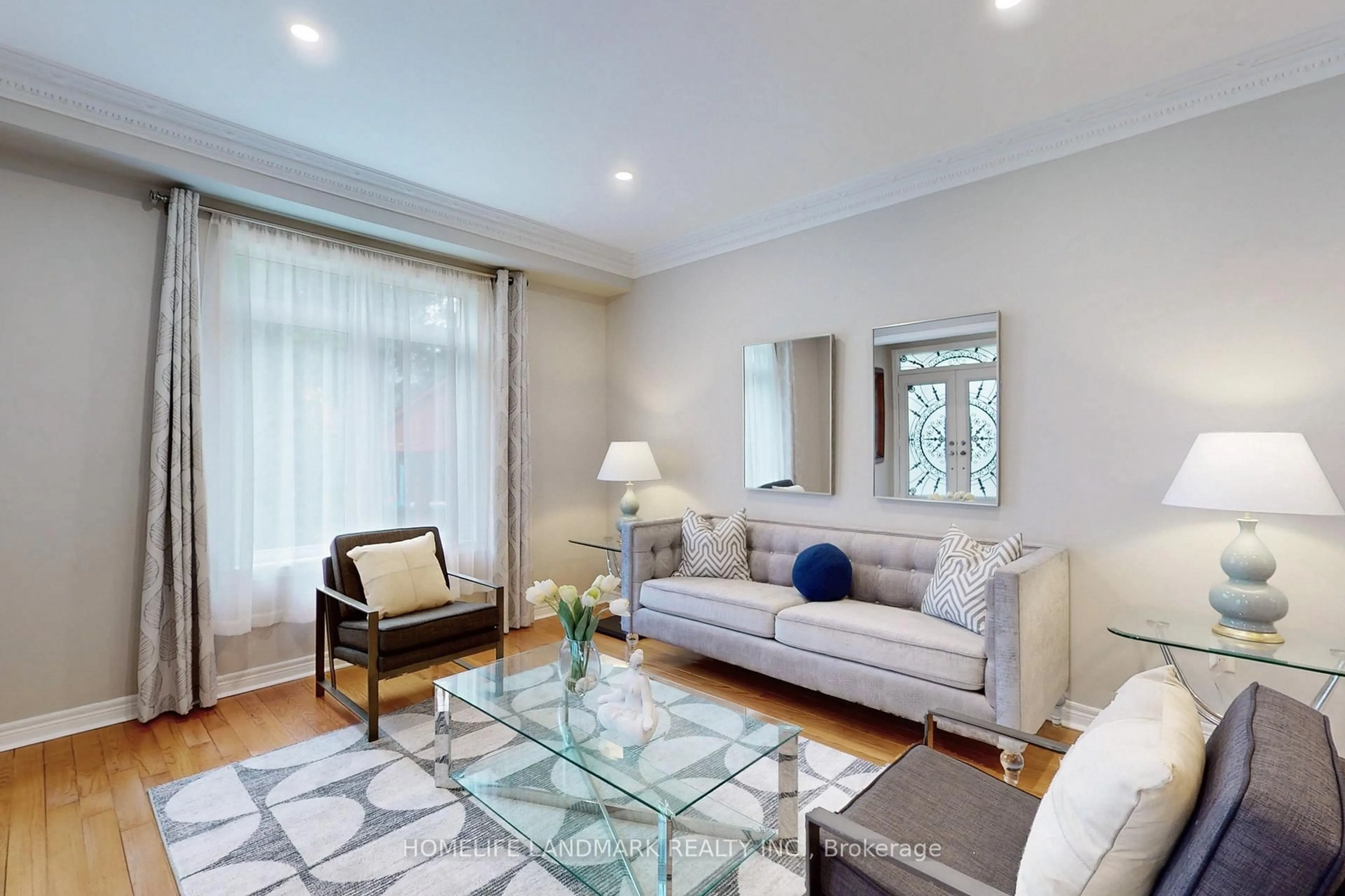Living room with furniture, unknown for 14 Marble Bridge Dr, Richmond Hill Ontario L4E 4J9