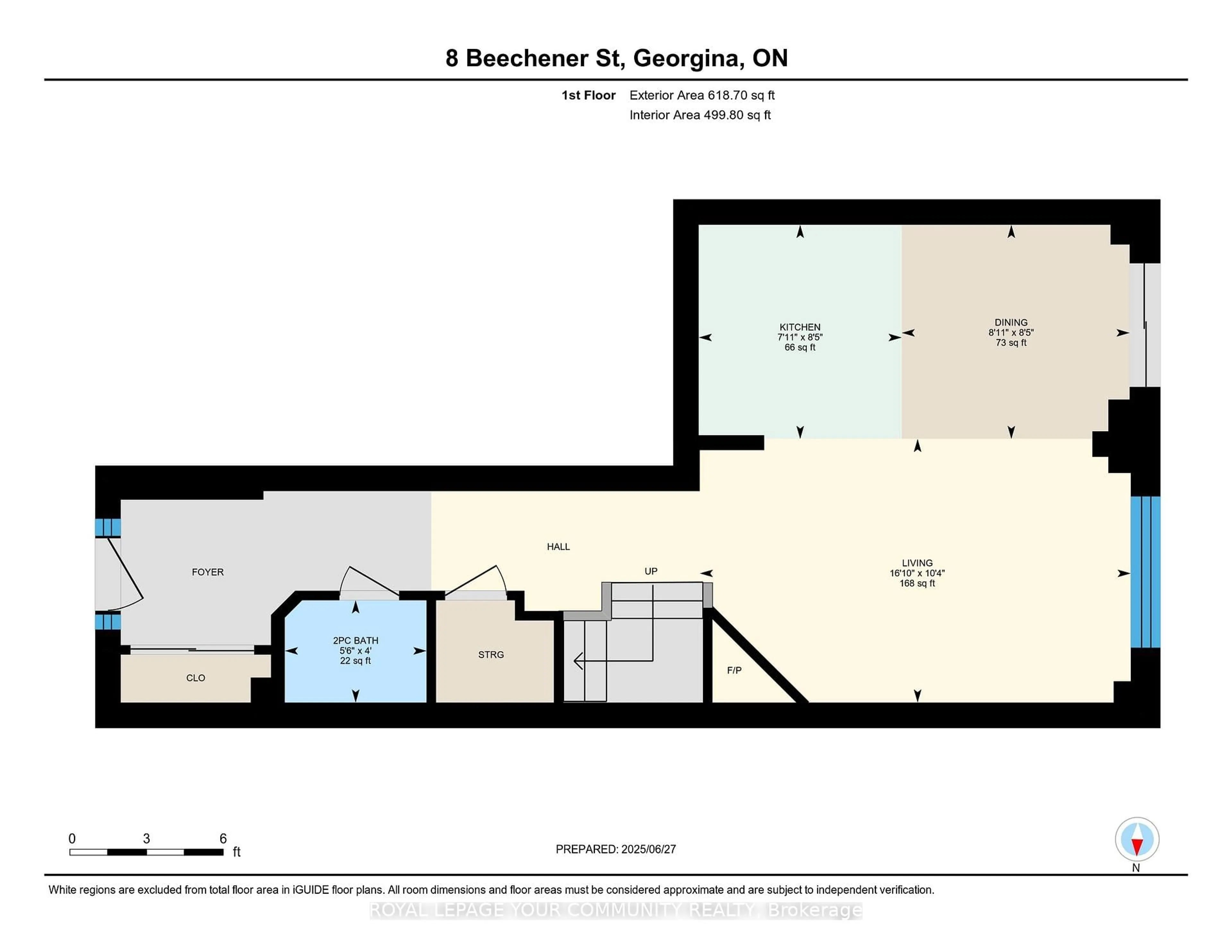 Floor plan for 8 Beechener St, Georgina Ontario L0E 1R0
