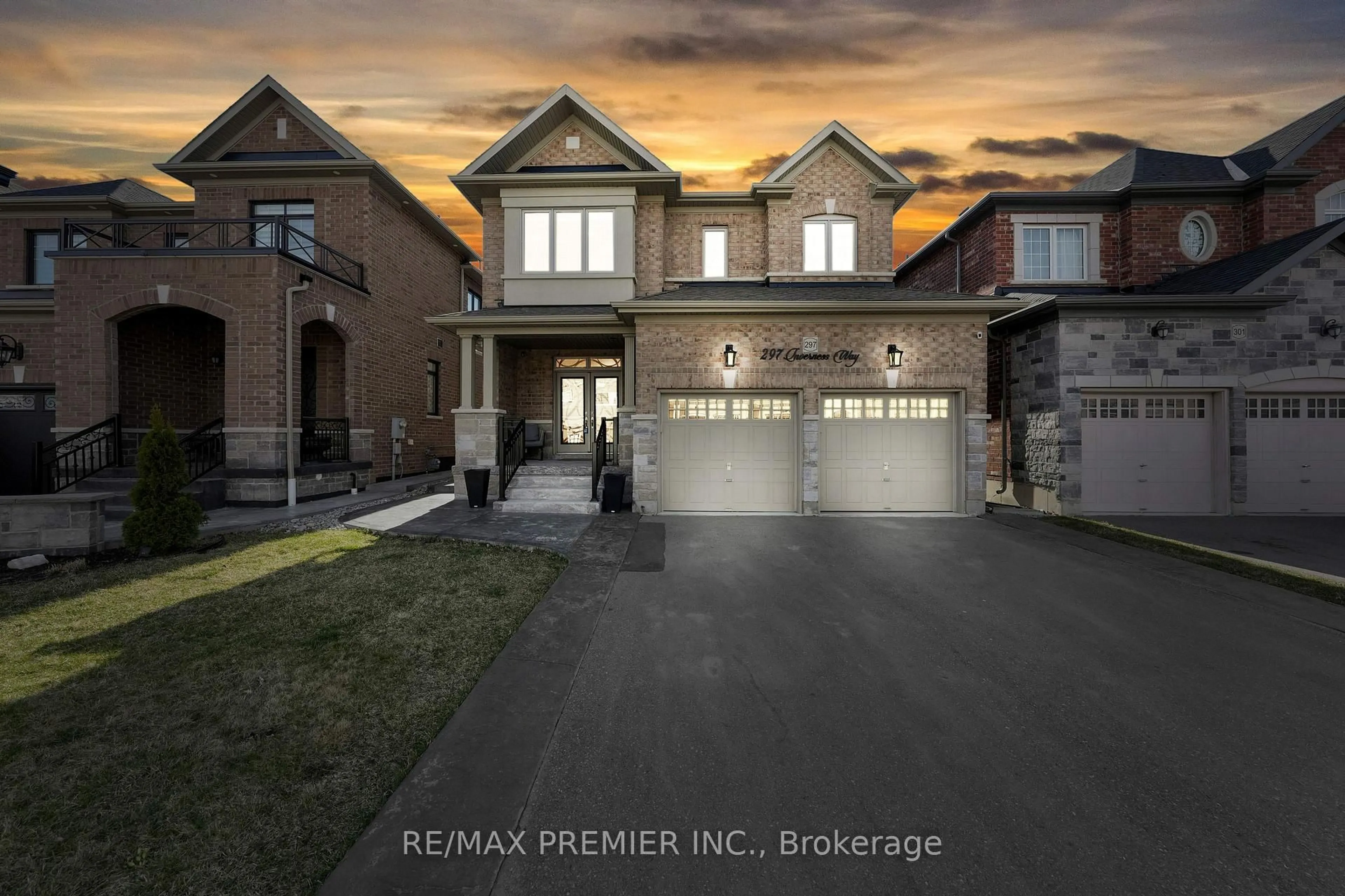 Home with brick exterior material, street for 297 Inverness Way, Bradford West Gwillimbury Ontario L3Z 2A8