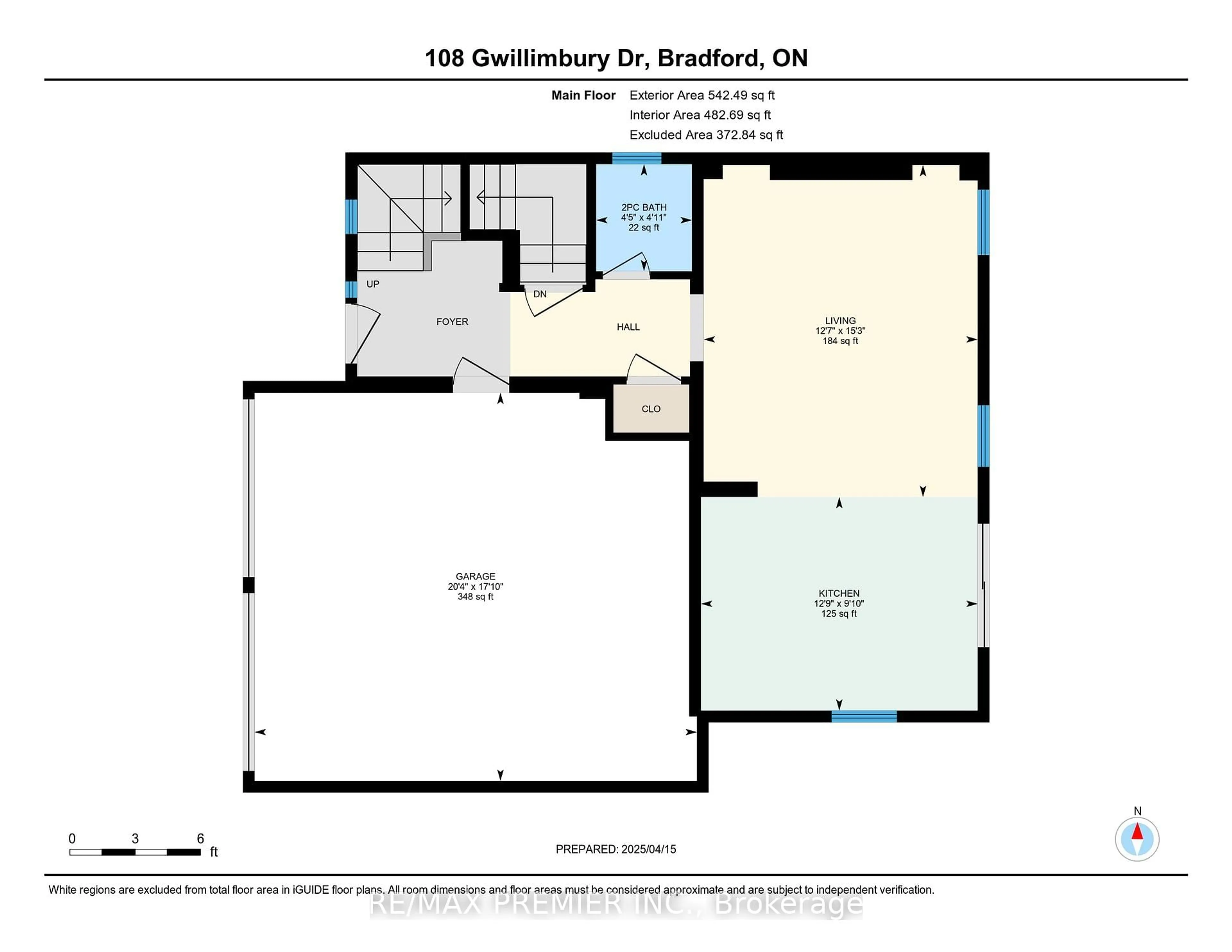 Floor plan for 108 Gwillimbury Dr, Bradford West Gwillimbury Ontario L3Z 0C6
