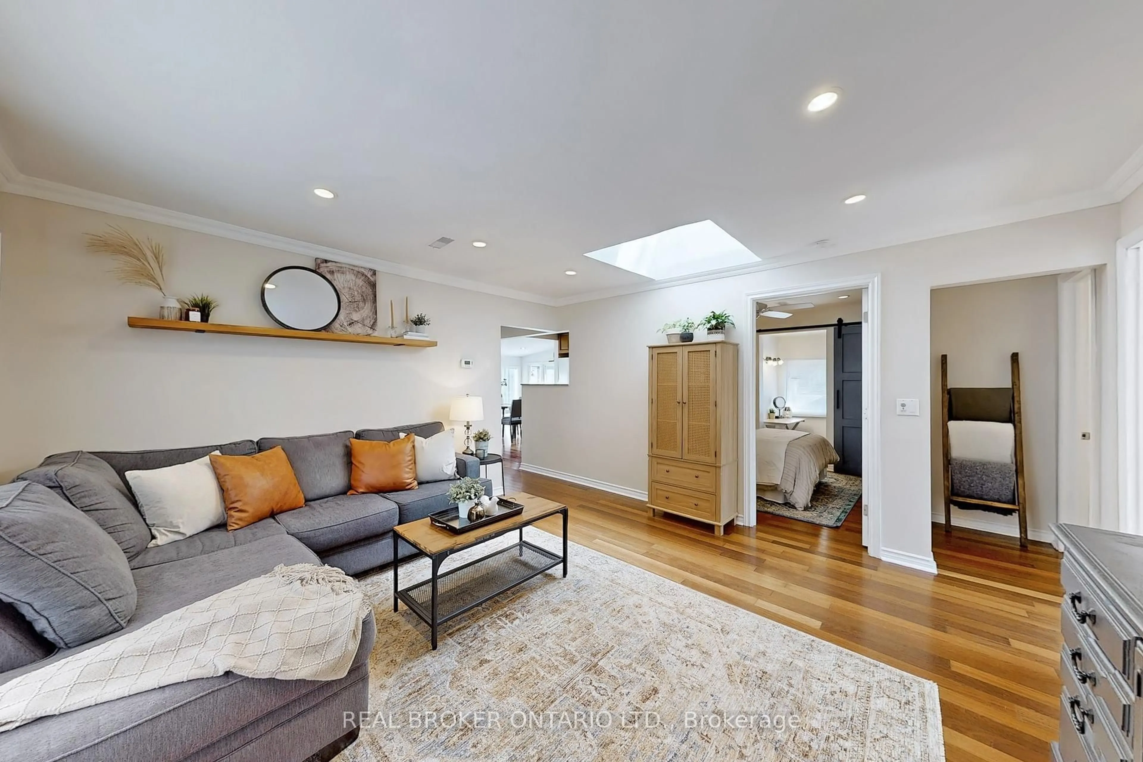 Living room with furniture, wood/laminate floor for 14513 Ninth Line, Whitchurch-Stouffville Ontario L4A 7X3