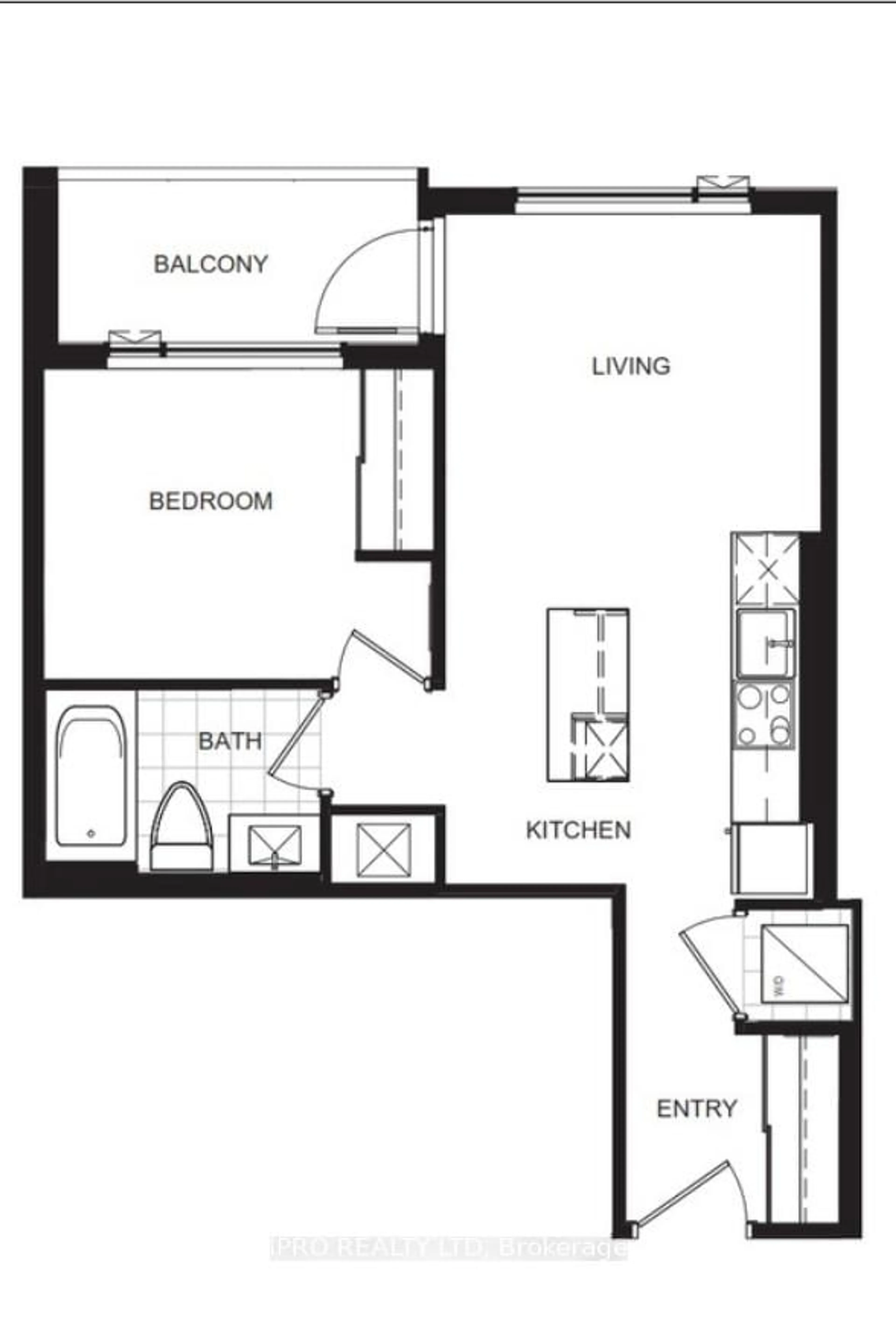 Floor plan for 7950 Bathurst St #2112, Vaughan Ontario L4J 0B8