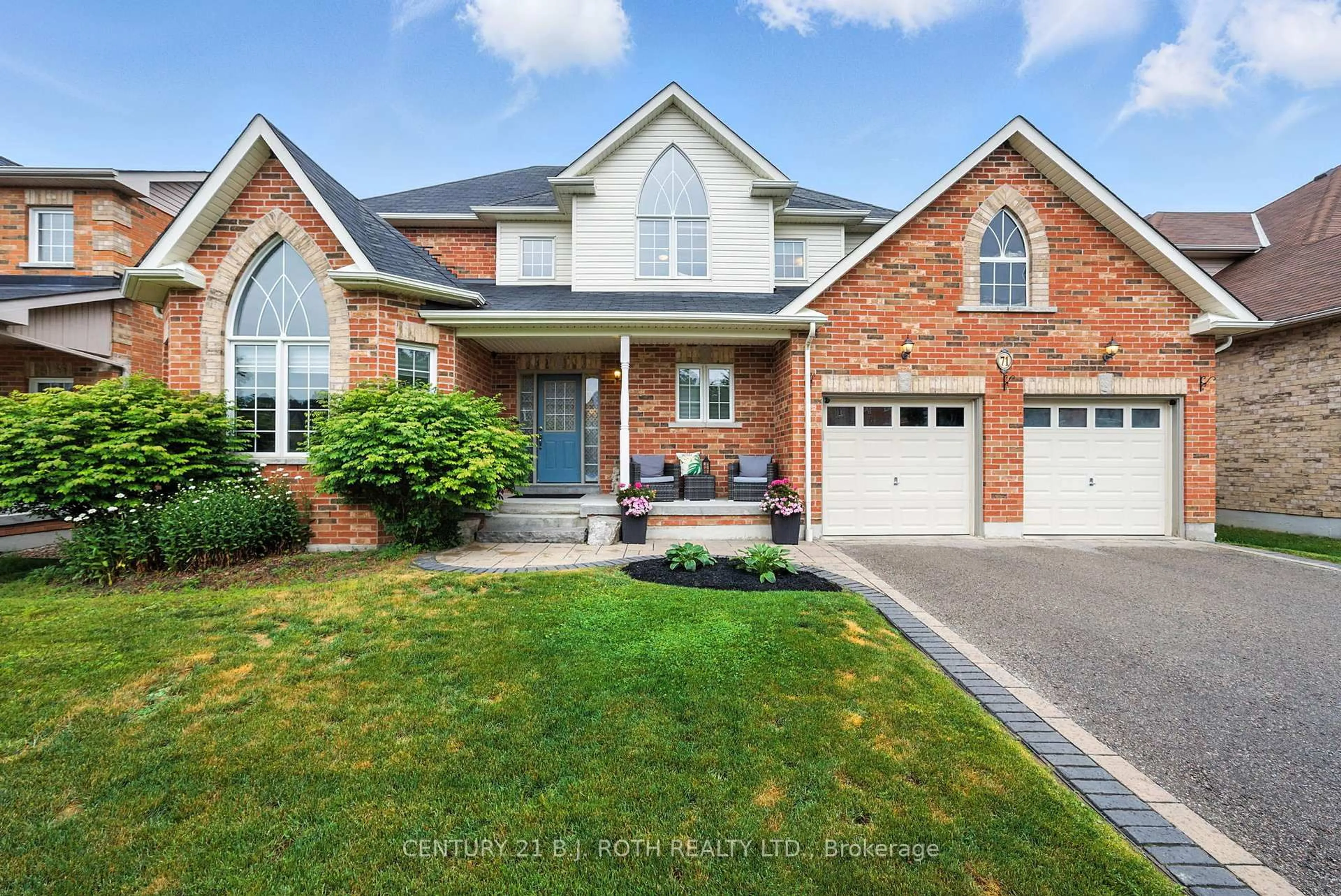 Home with brick exterior material, street for 71 Nelkydd Lane, Uxbridge Ontario L9P 0A2