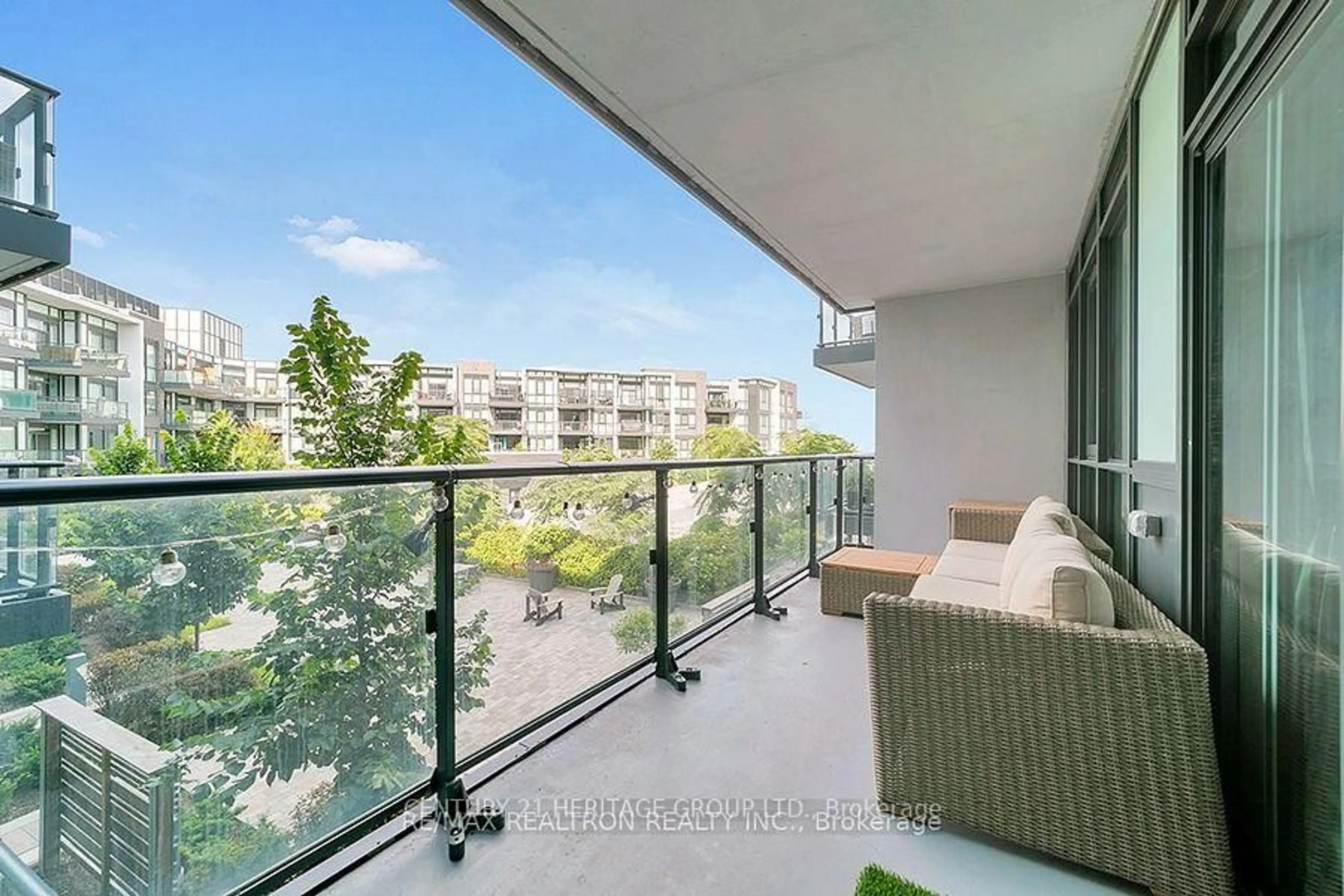 Balcony in the apartment, water/lake/river/ocean view for 375 Sea Ray Ave #225, Innisfil Ontario L9S 0L9