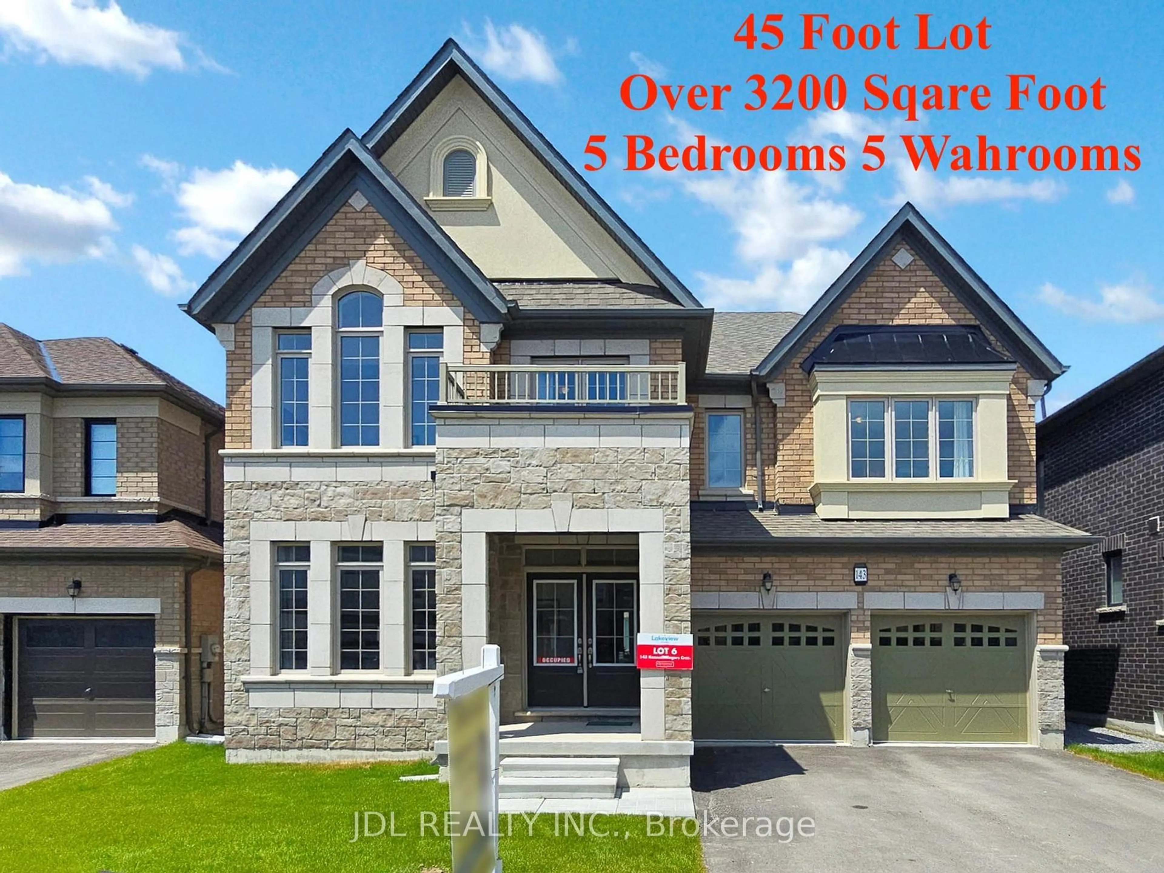 Home with brick exterior material, street for 143 Kenneth Rogers Cres, East Gwillimbury Ontario L9S 0S1