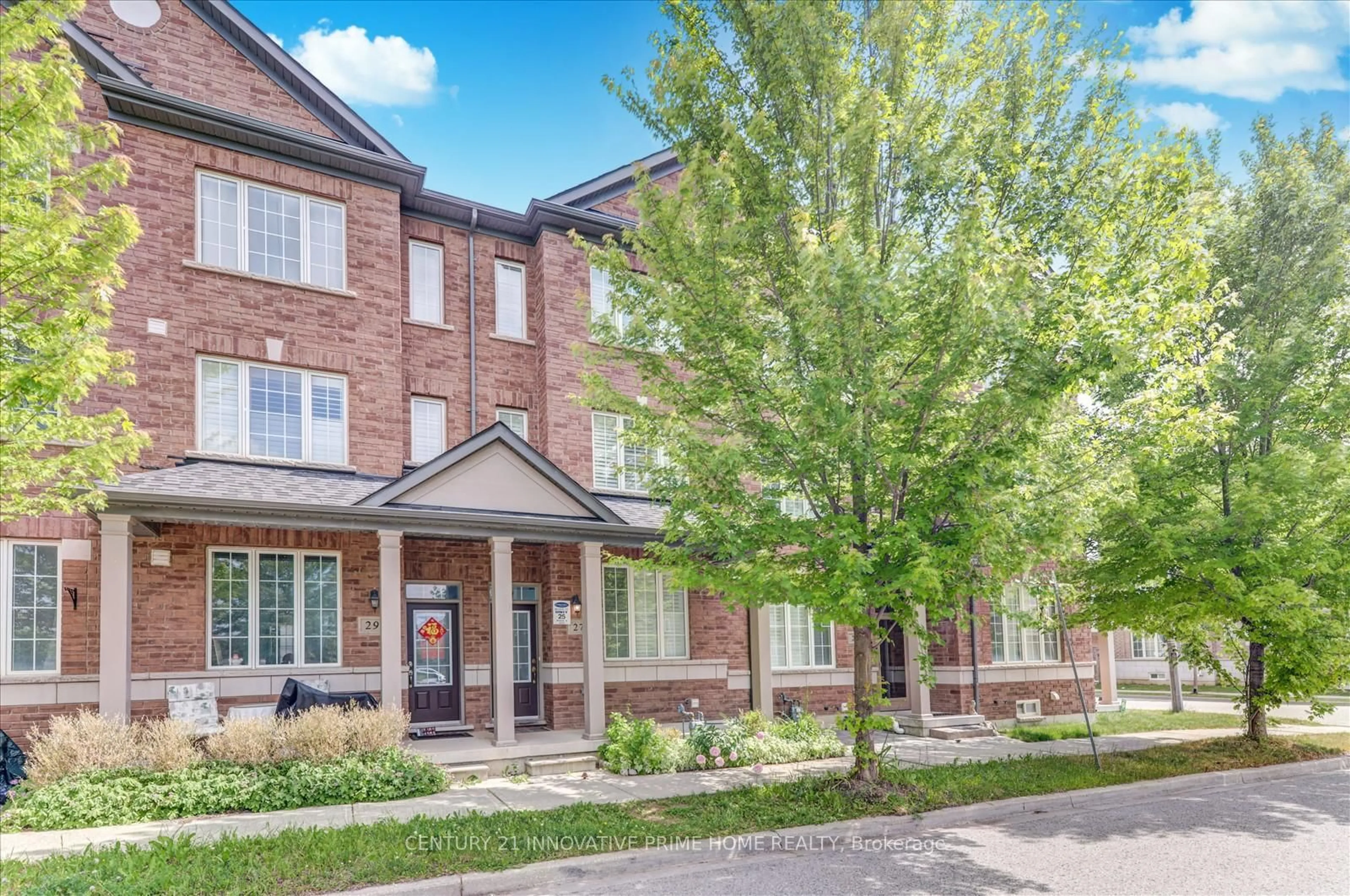 Home with brick exterior material, street for 27 Red Brick Rd, Markham Ontario L6B 0T8