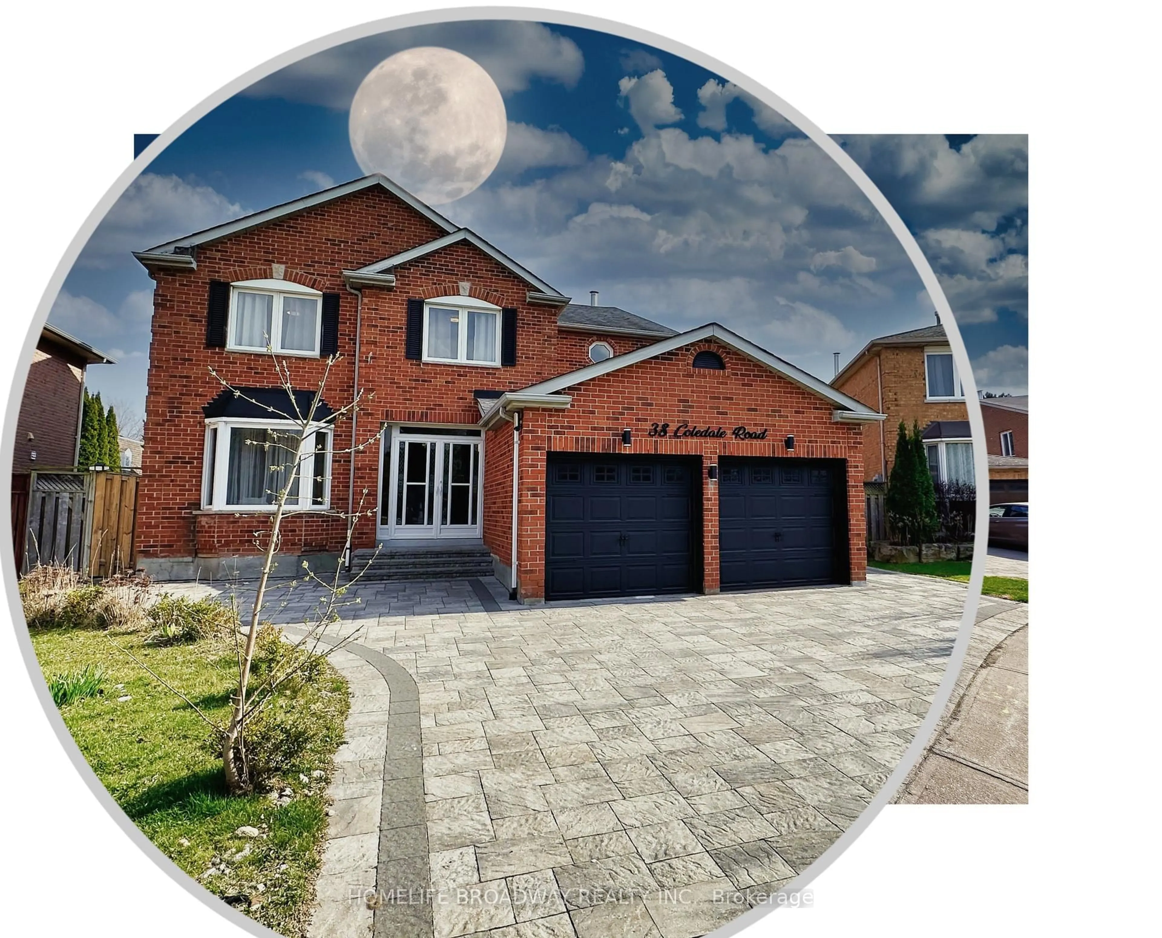 Home with brick exterior material, street for 38 Coledale Rd, Markham Ontario L3R 7W9
