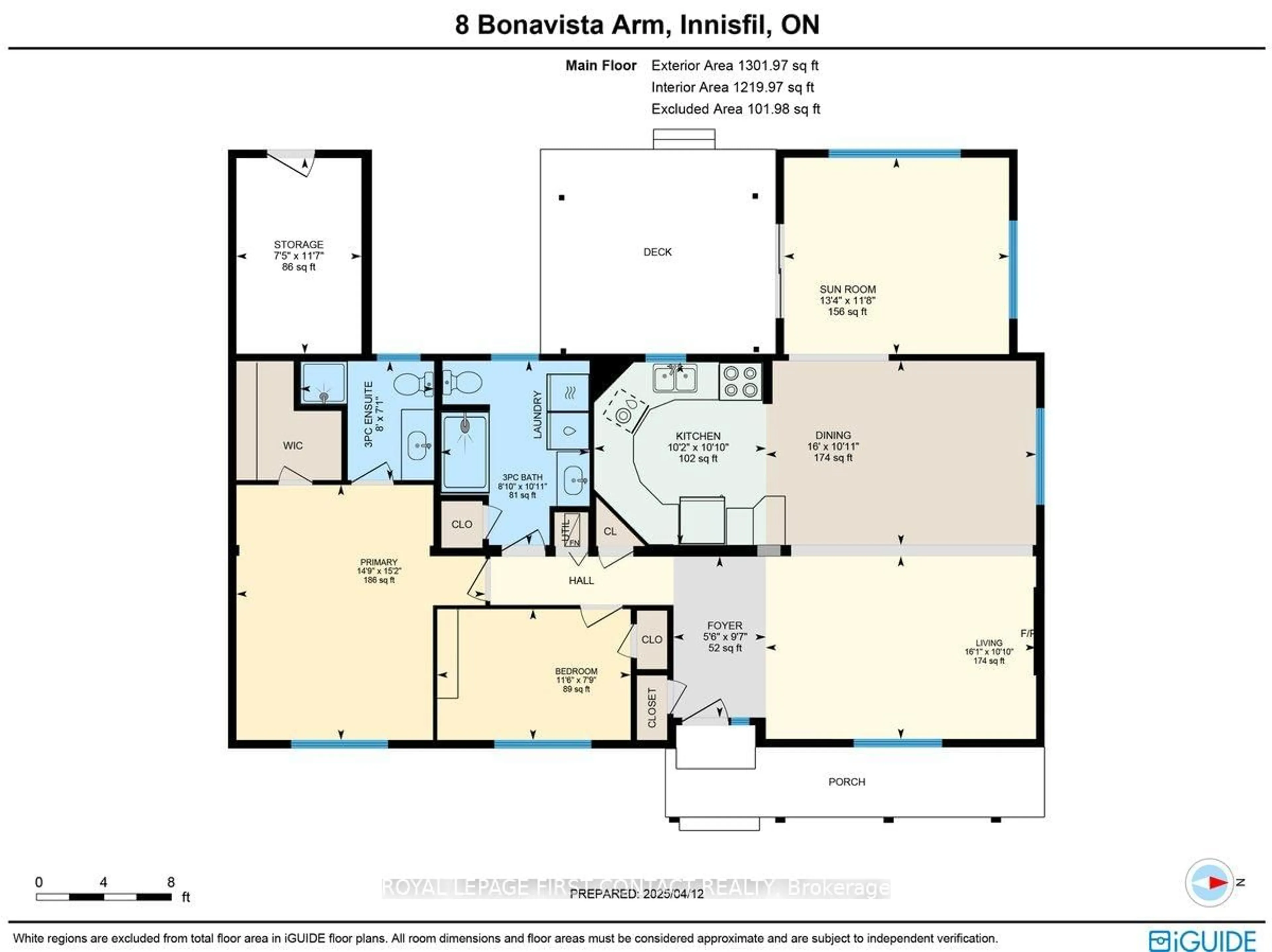 Floor plan for 8 Bonavista Arm, Innisfil Ontario L9S 1P5
