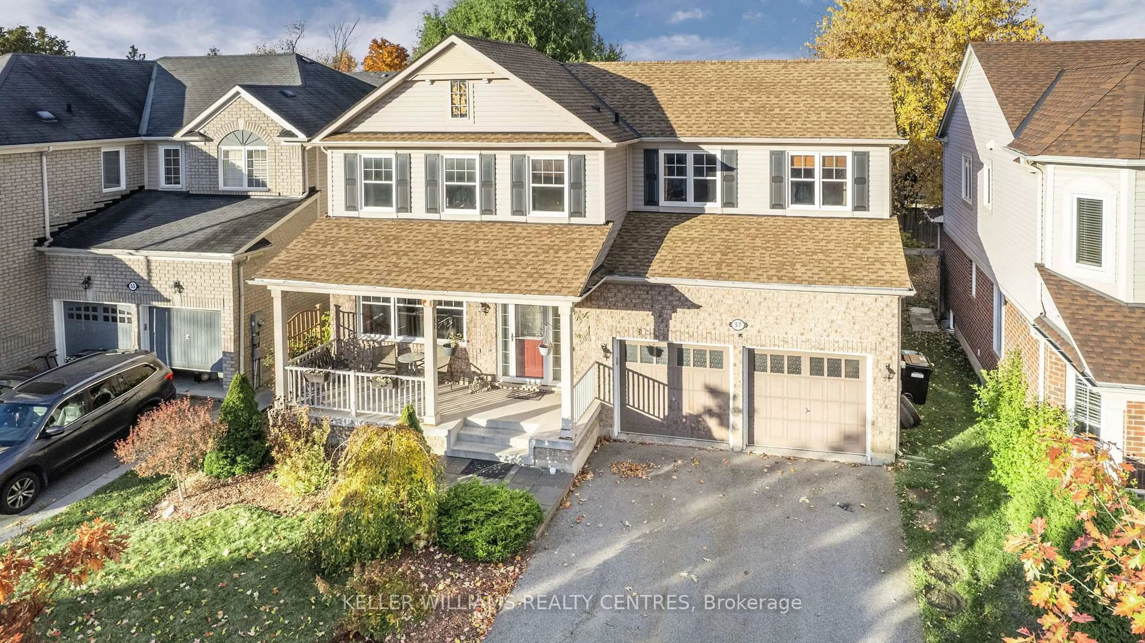 A pic from outside/outdoor area/front of a property/back of a property/a pic from drone, street for 57 Kidd Cres, New Tecumseth Ontario L9R 0C8