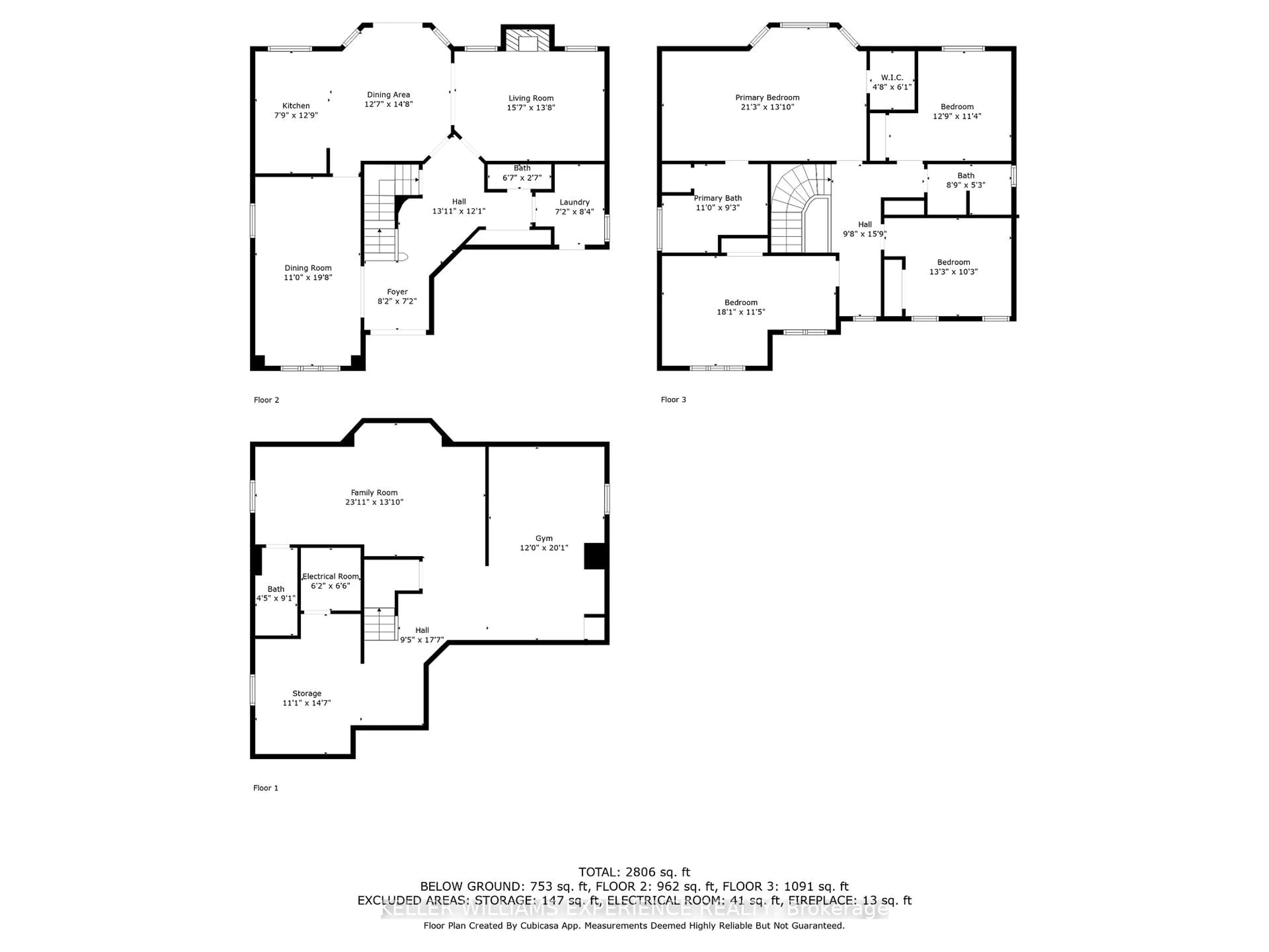 Floor plan for 4 GOLD PARK Gate, Essa Ontario L3W 0C2