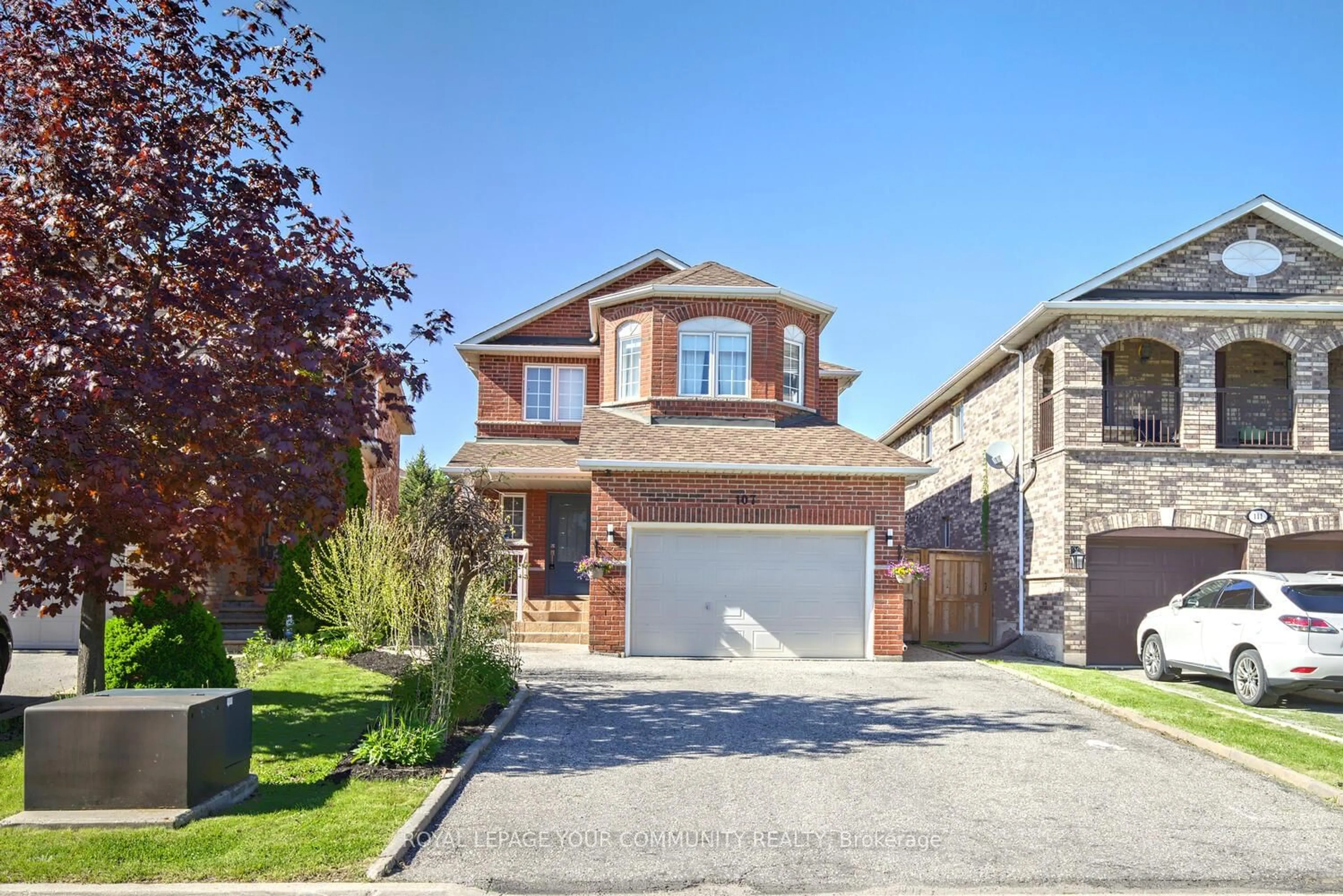 Home with brick exterior material, street for 107 Purcell Cres, Vaughan Ontario L6A 3C7