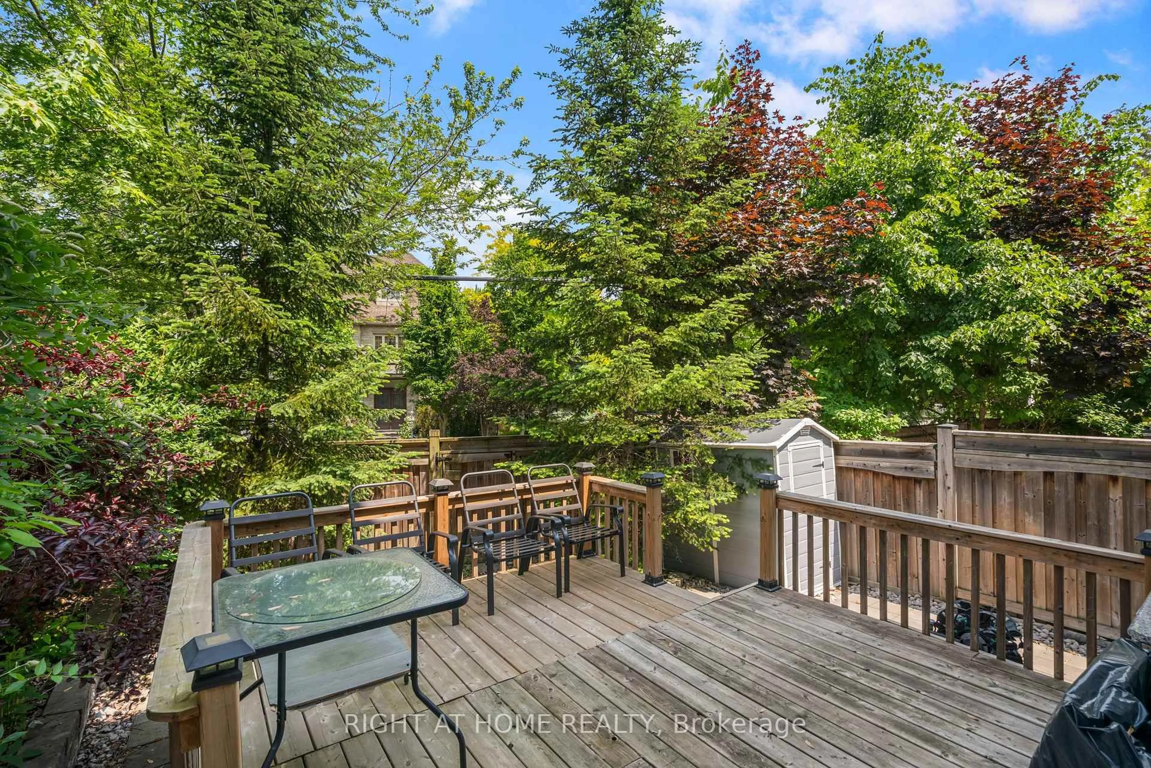 Patio, forest/trees view for 108 Lake Ave, Richmond Hill Ontario L4E 3G6