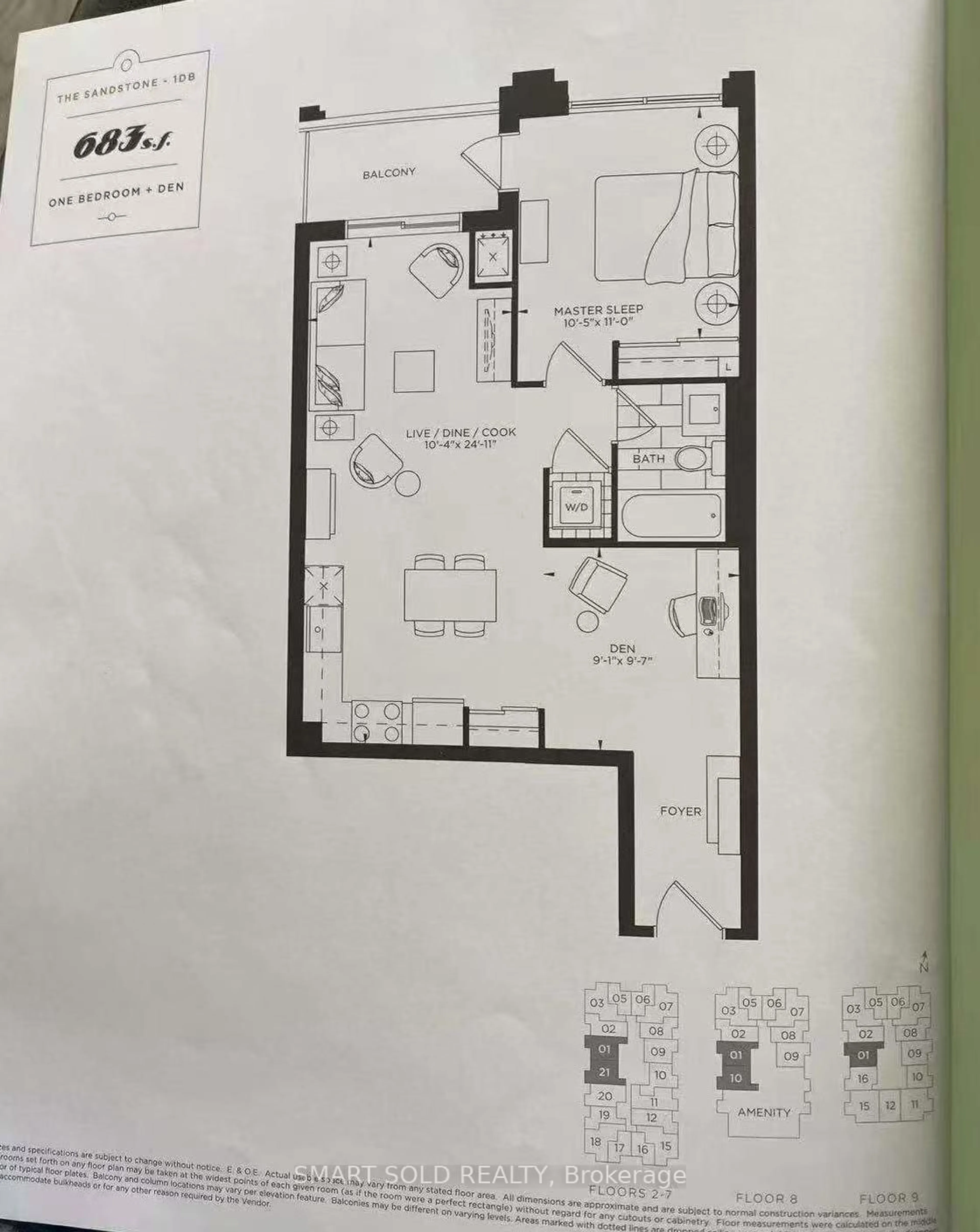 Floor plan for 9560 Markham Rd #810, Markham Ontario L6E 0H8