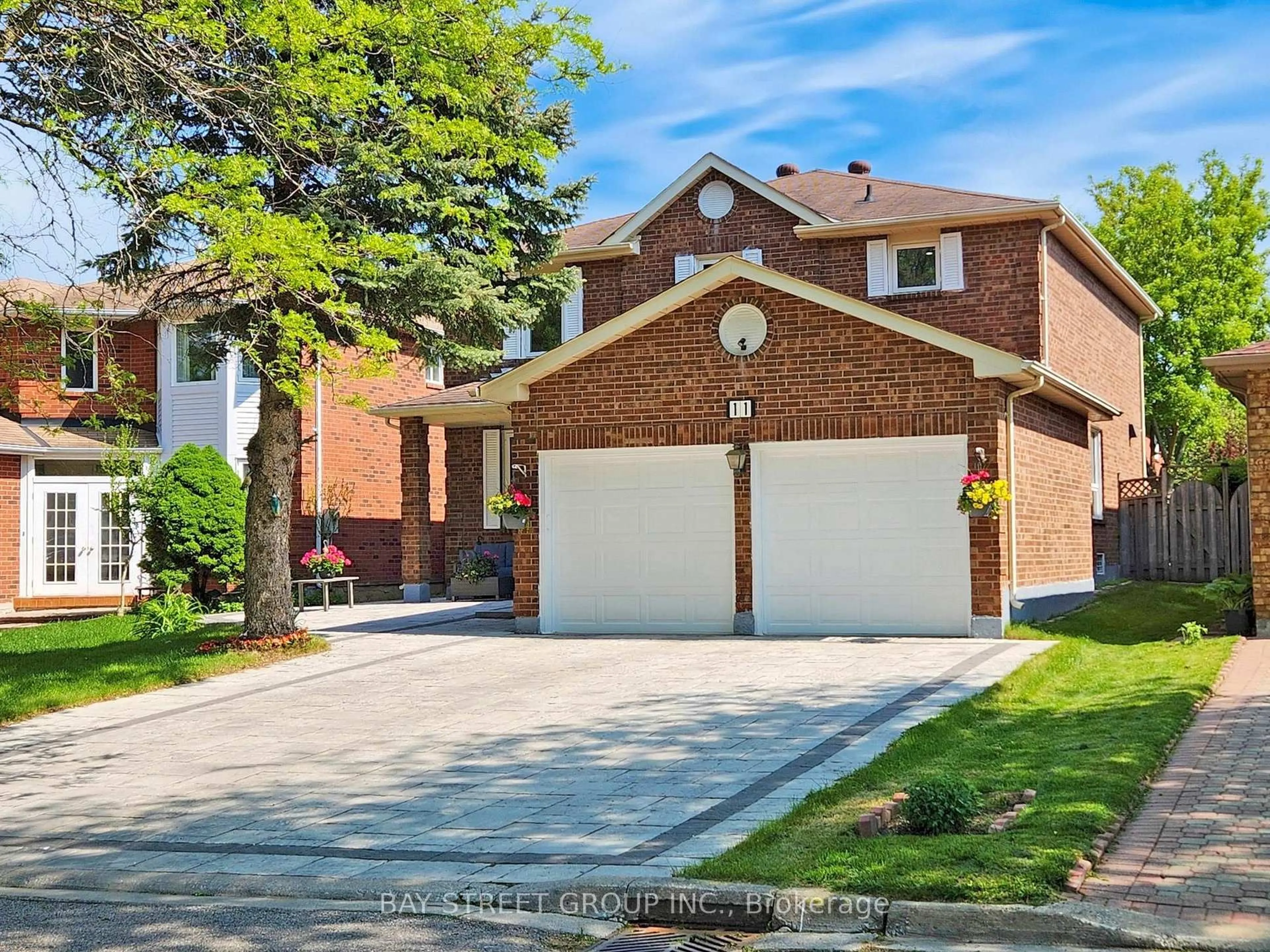 Home with brick exterior material, street for 11 Lancashire Rd, Markham Ontario L3R 8K9