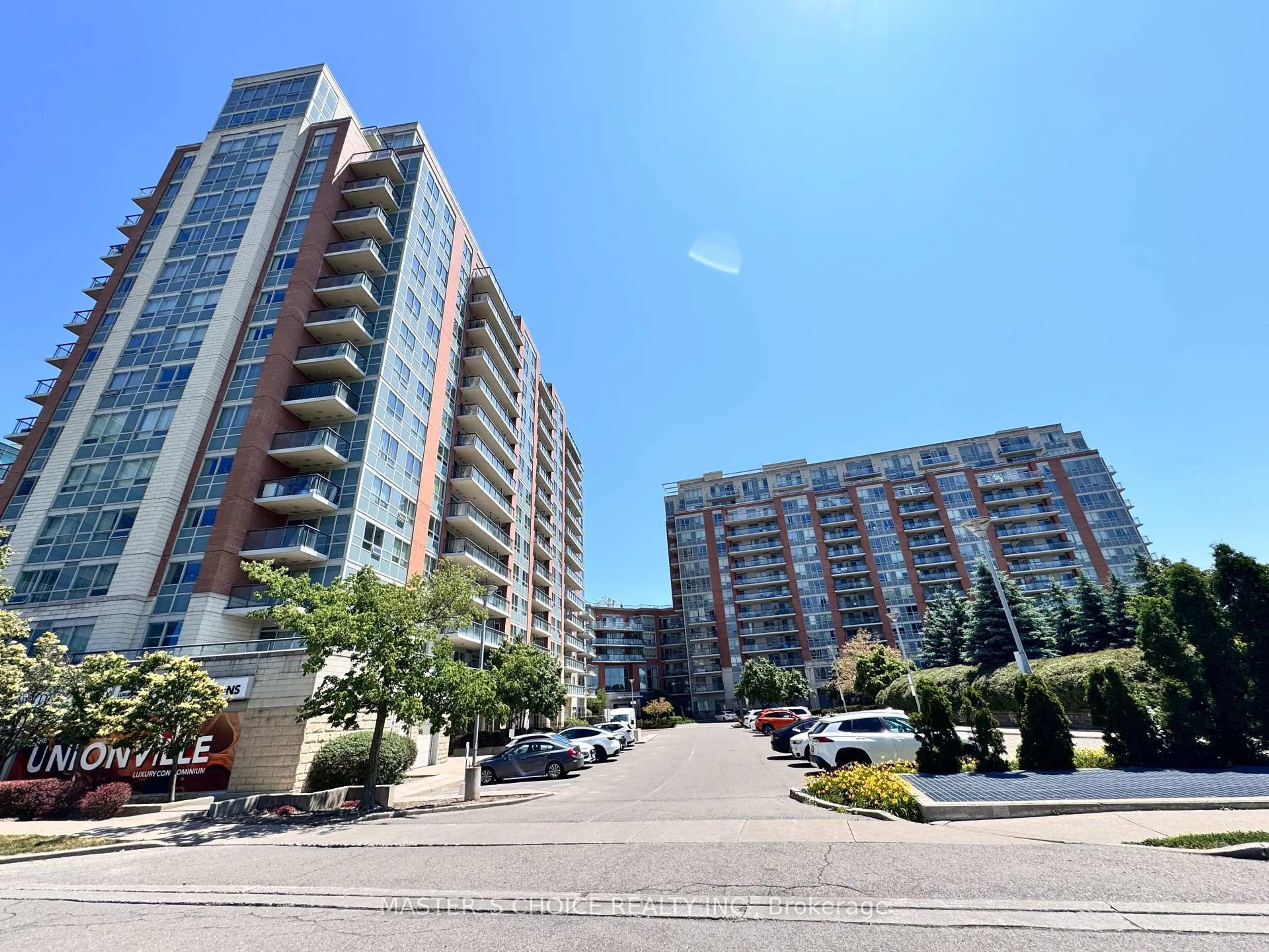 A pic from outside/outdoor area/front of a property/back of a property/a pic from drone, street for 50 Clegg Rd #1105, Markham Ontario L6G 0C6