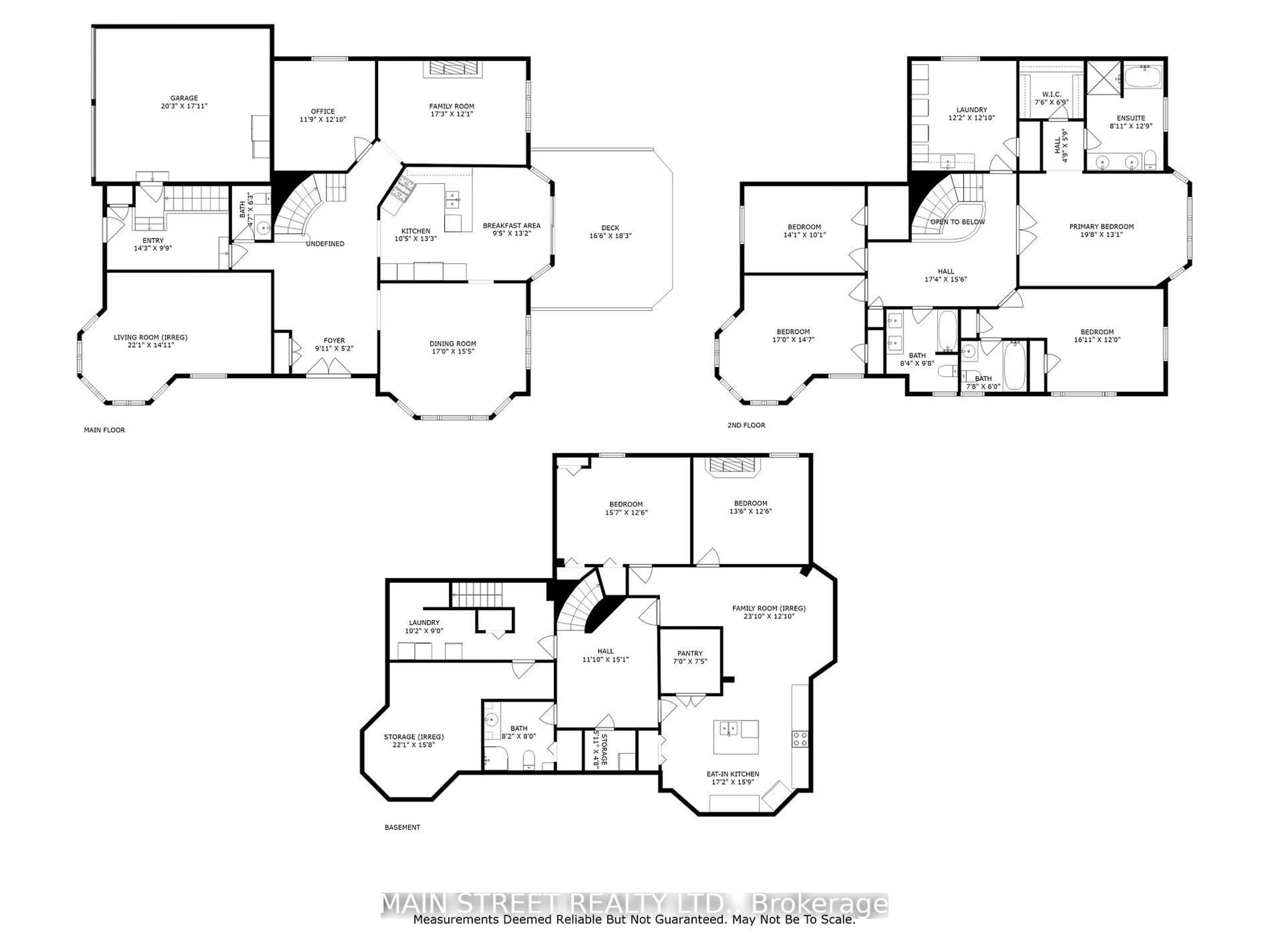 Floor plan for 898 Stonehaven Ave, Newmarket Ontario L3X 1K7