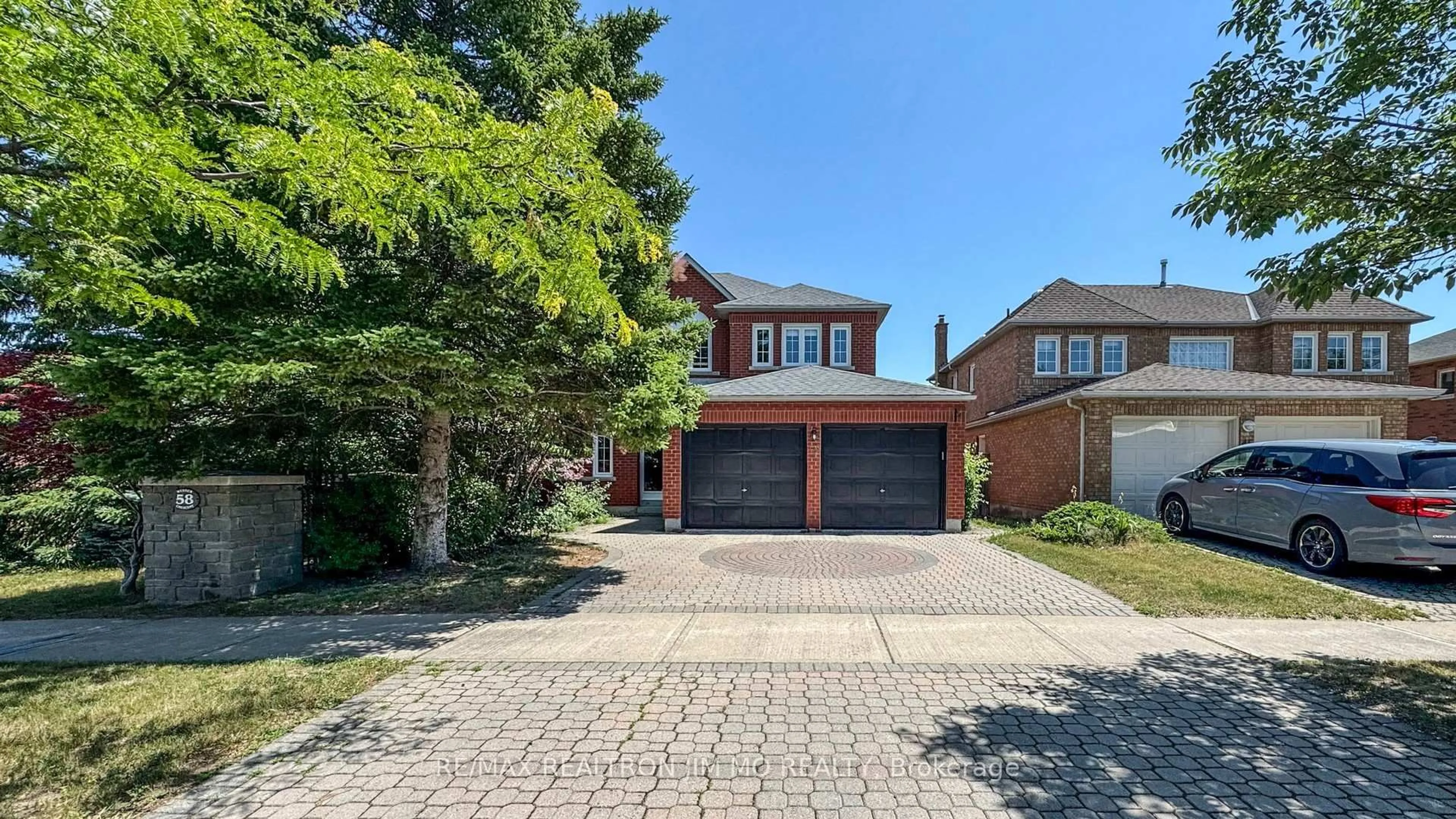 Home with brick exterior material, street for 58 Webber Cres, Markham Ontario L3R 0R6