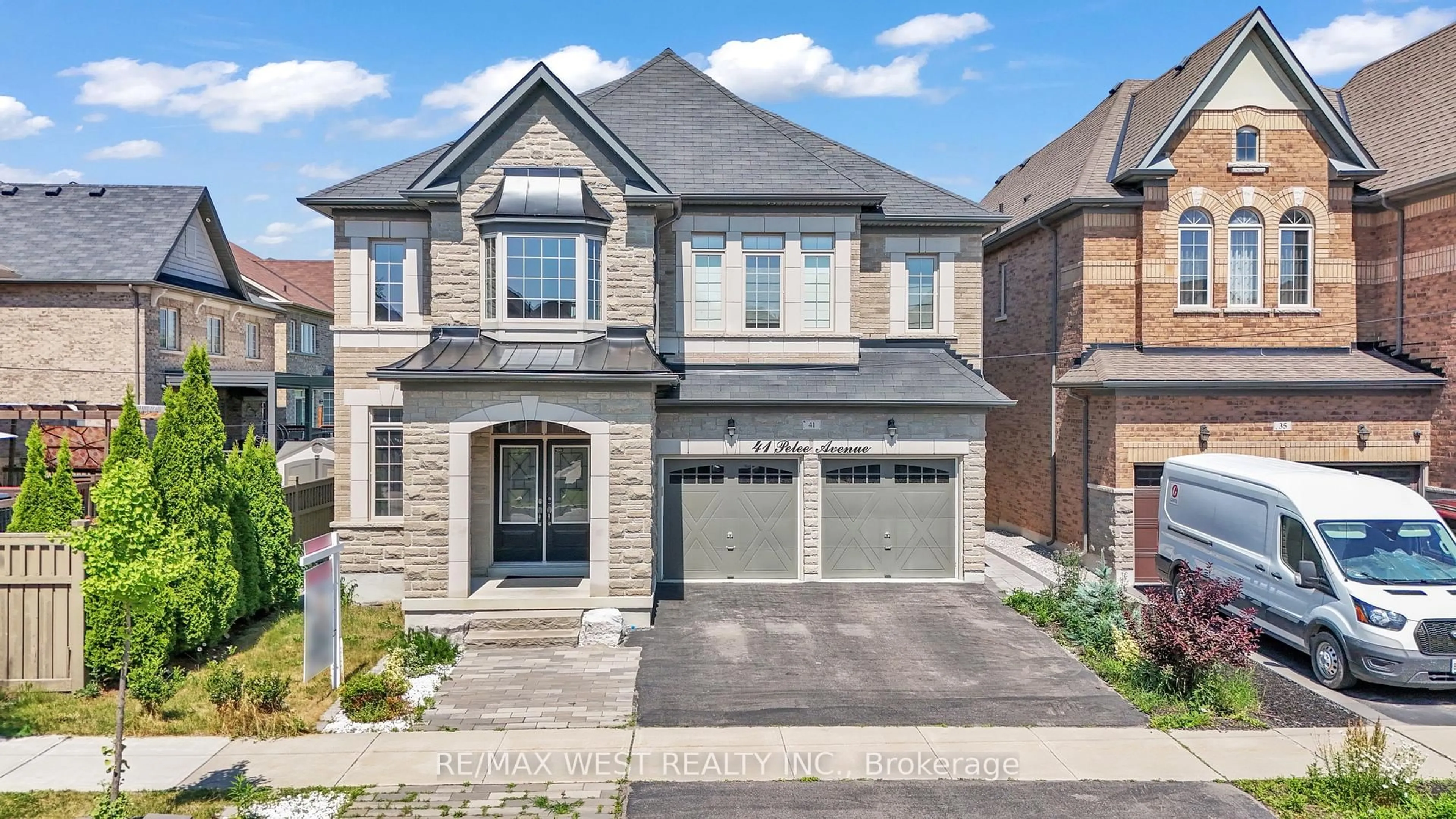 Home with brick exterior material, street for 41 Pelee Ave, Vaughan Ontario L4H 3Y9