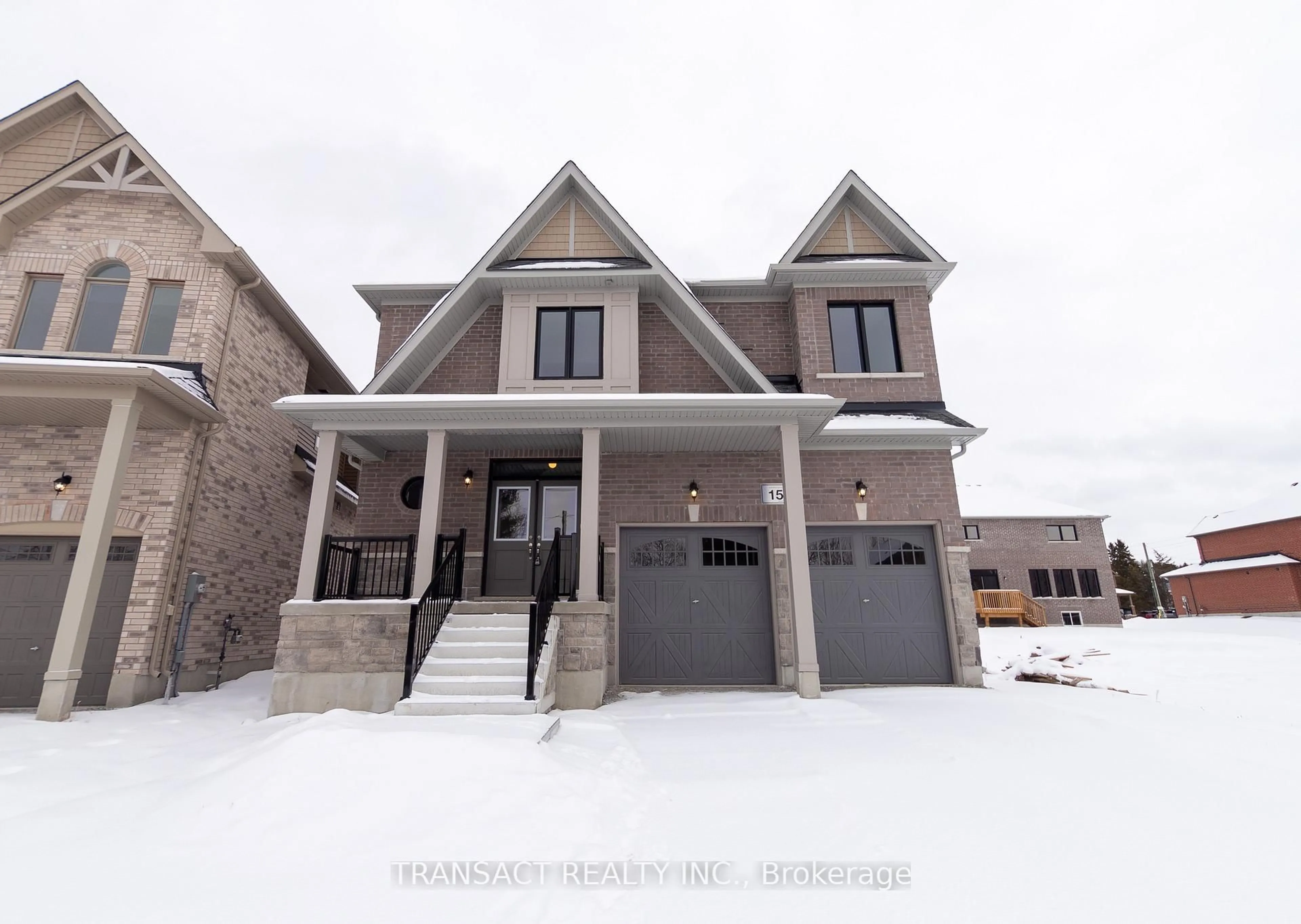 Home with brick exterior material, street for 15 Baycroft Blvd, Essa Ontario L0M 1B5