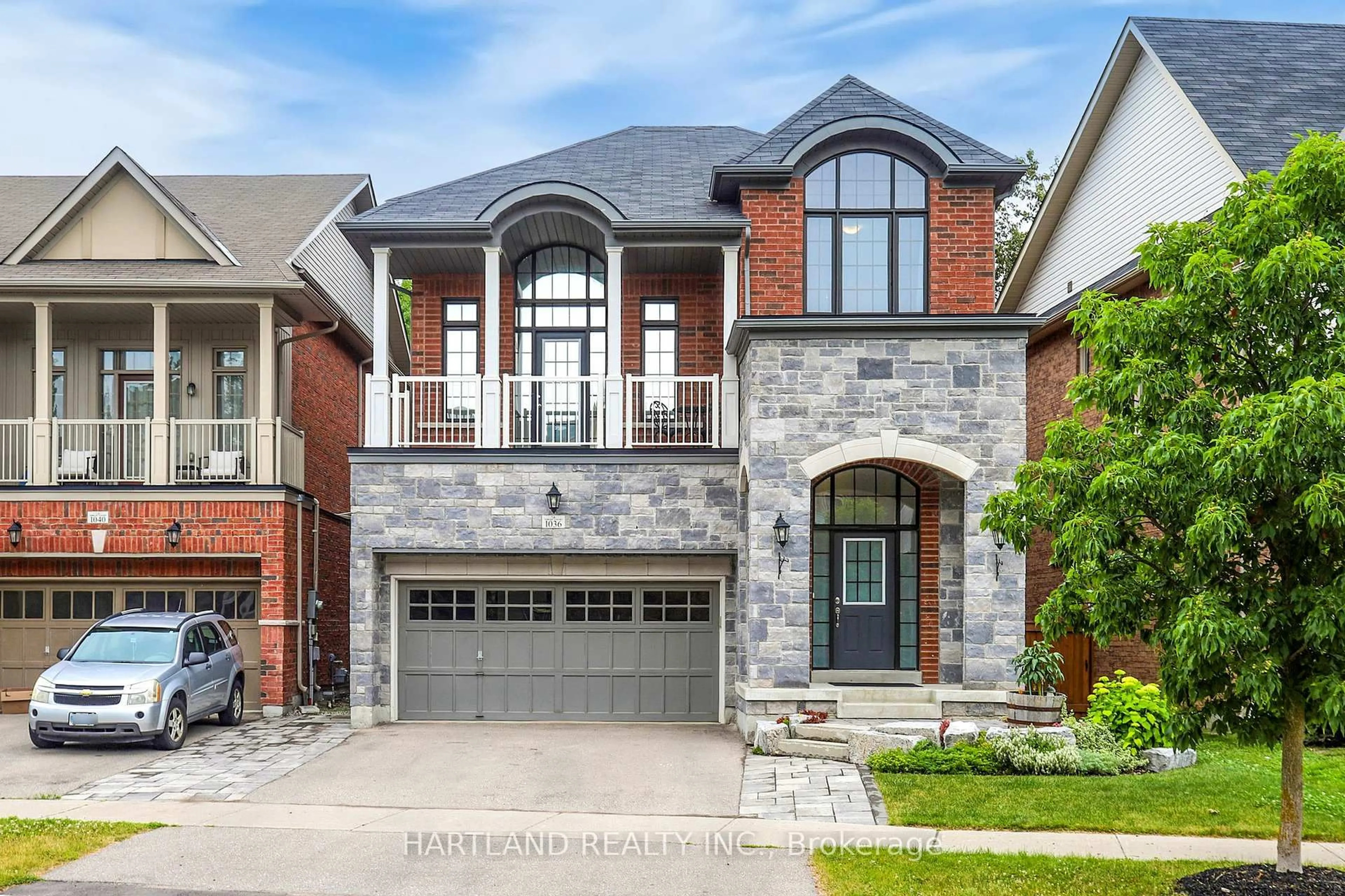 Home with brick exterior material, street for 1036 Abram Crt, Innisfil Ontario L9S 0K3
