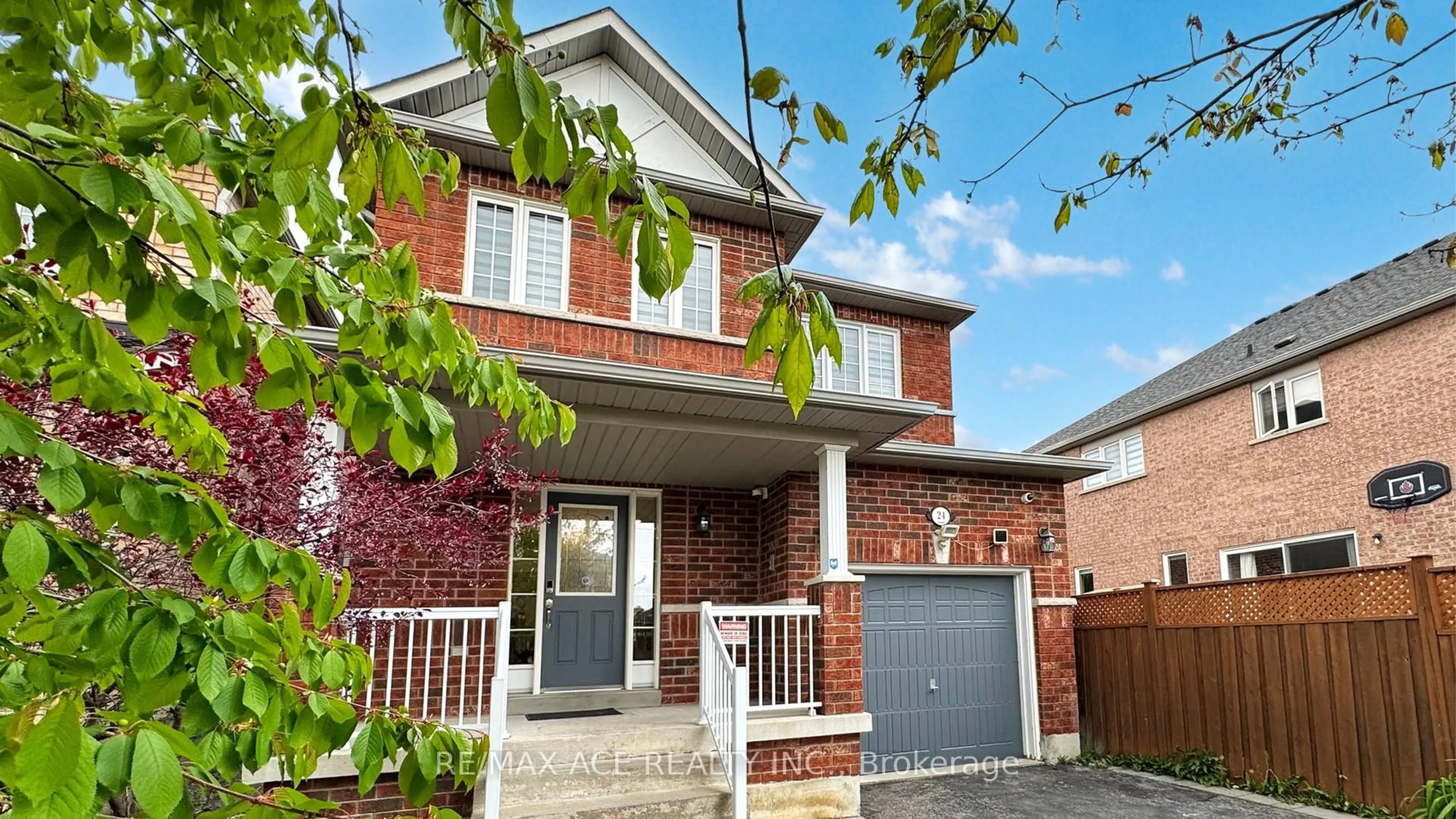 Home with brick exterior material, street for 24 Pamgrey Rd, Markham Ontario L6E 0B2