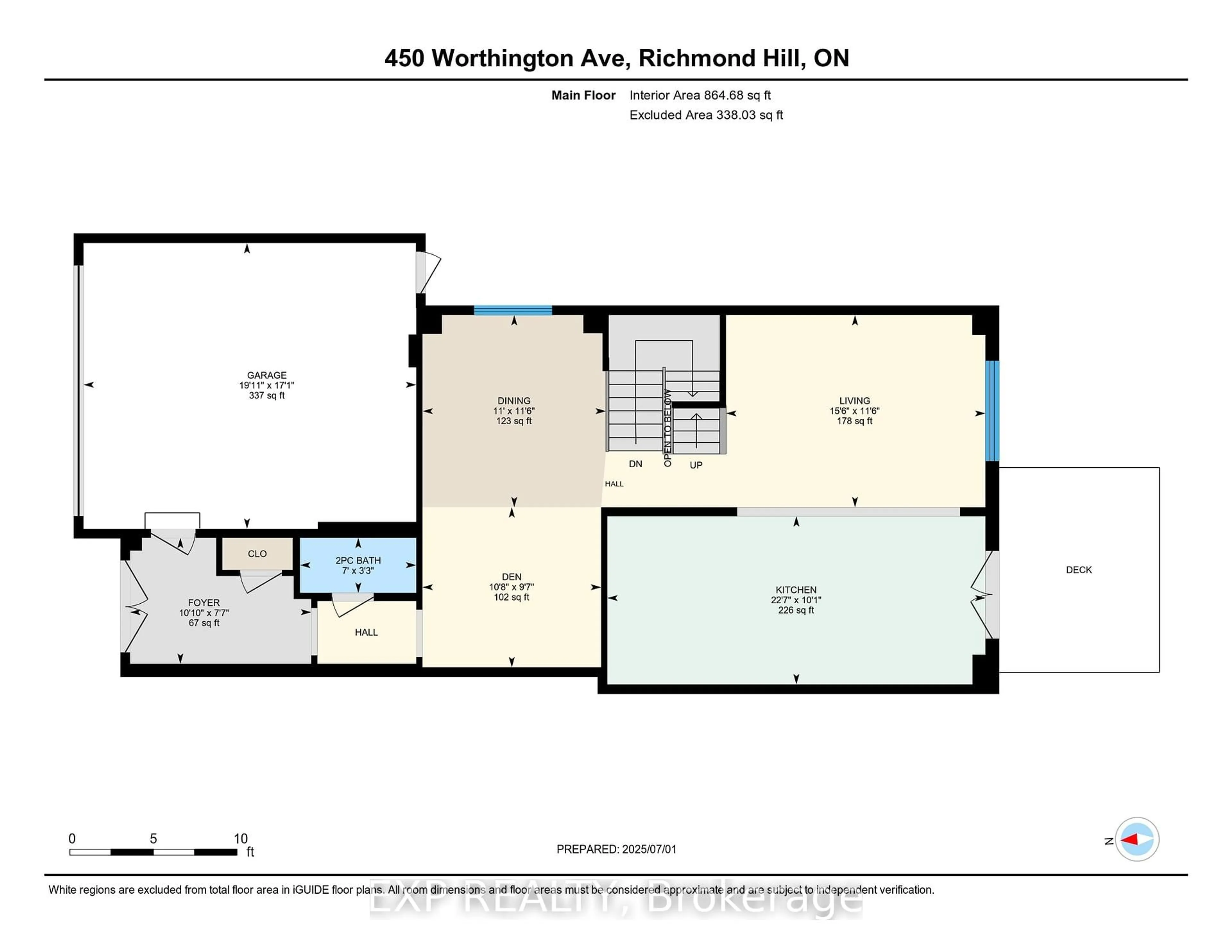 Floor plan for 450 Worthington Ave #24, Richmond Hill Ontario L4E 0E5