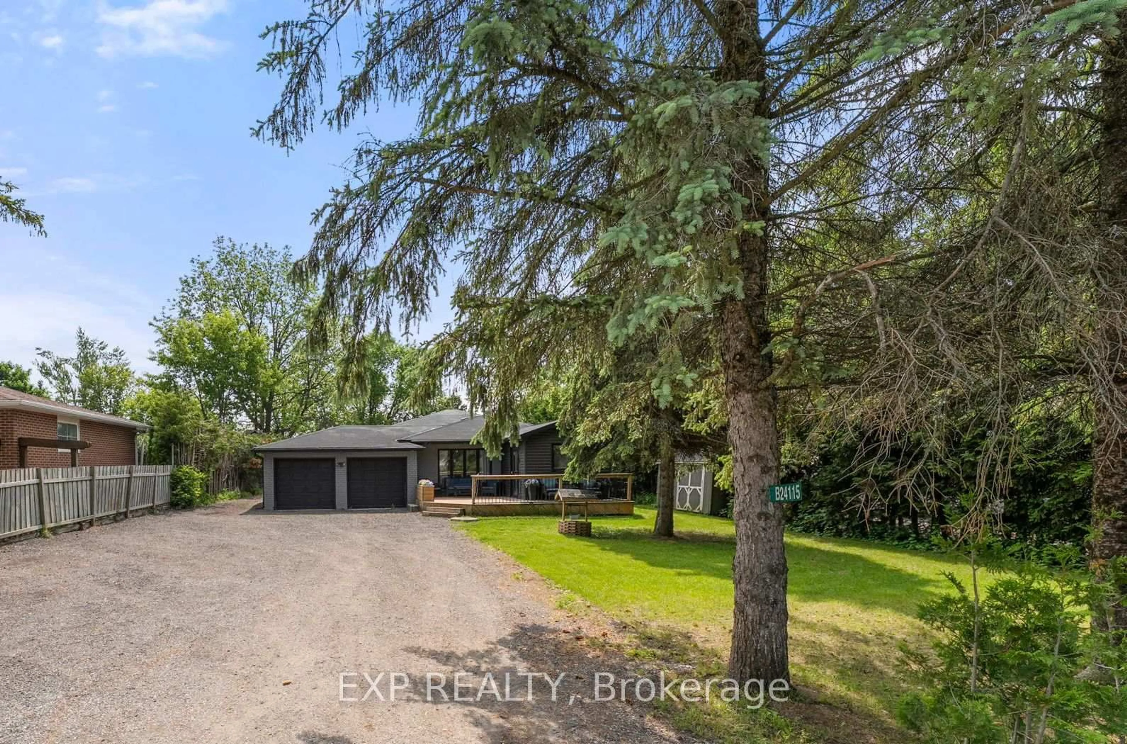 A pic from outside/outdoor area/front of a property/back of a property/a pic from drone, unknown for 24115 Thorah Park Blvd, Brock Ontario L0K 1A0