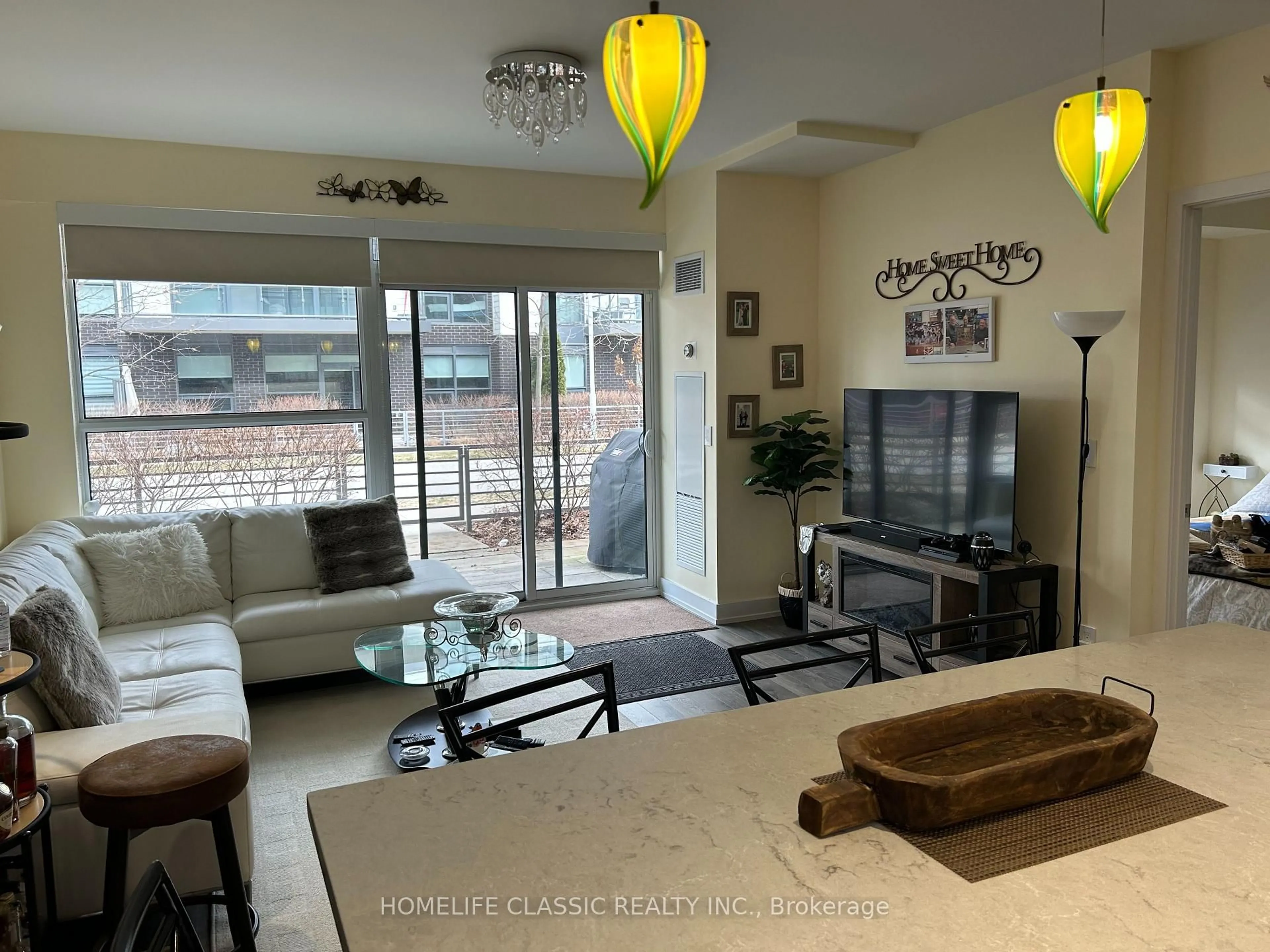 Living room with furniture, unknown for 301 Sea Ray Ave #C115, Innisfil Ontario L9S 2P7