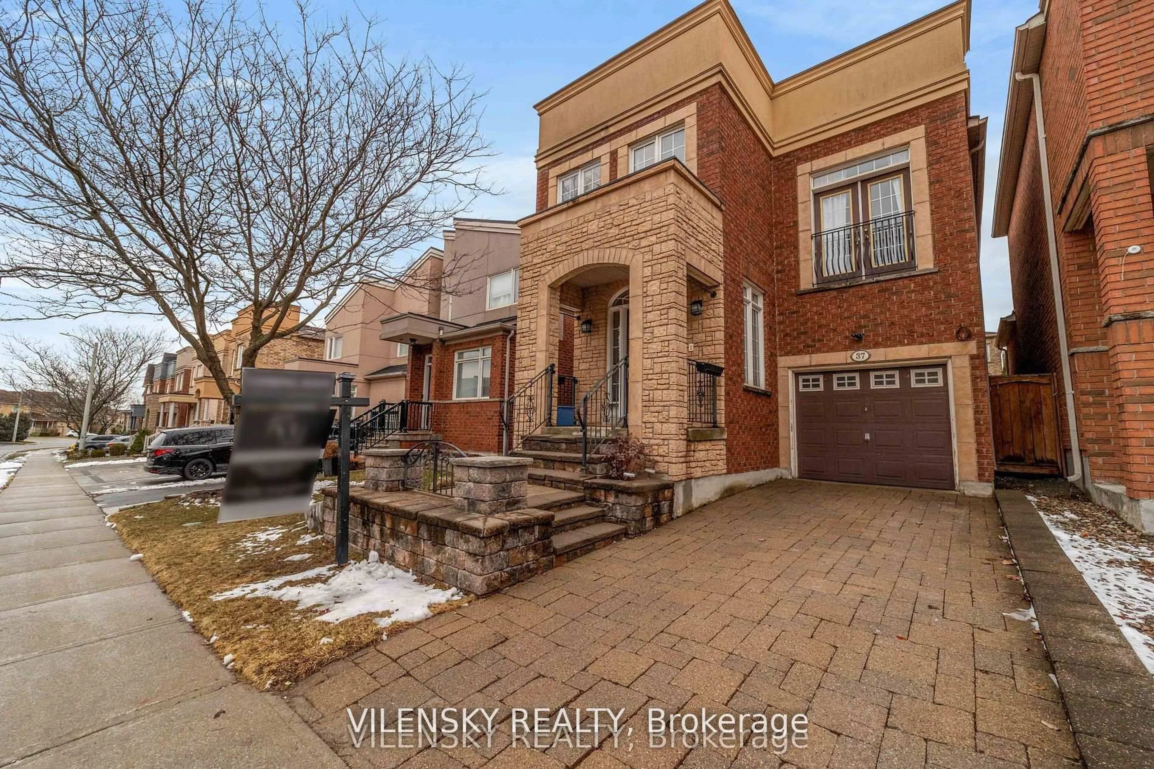 Home with brick exterior material, street for 37 Balsamwood Rd, Vaughan Ontario L4J 9E2