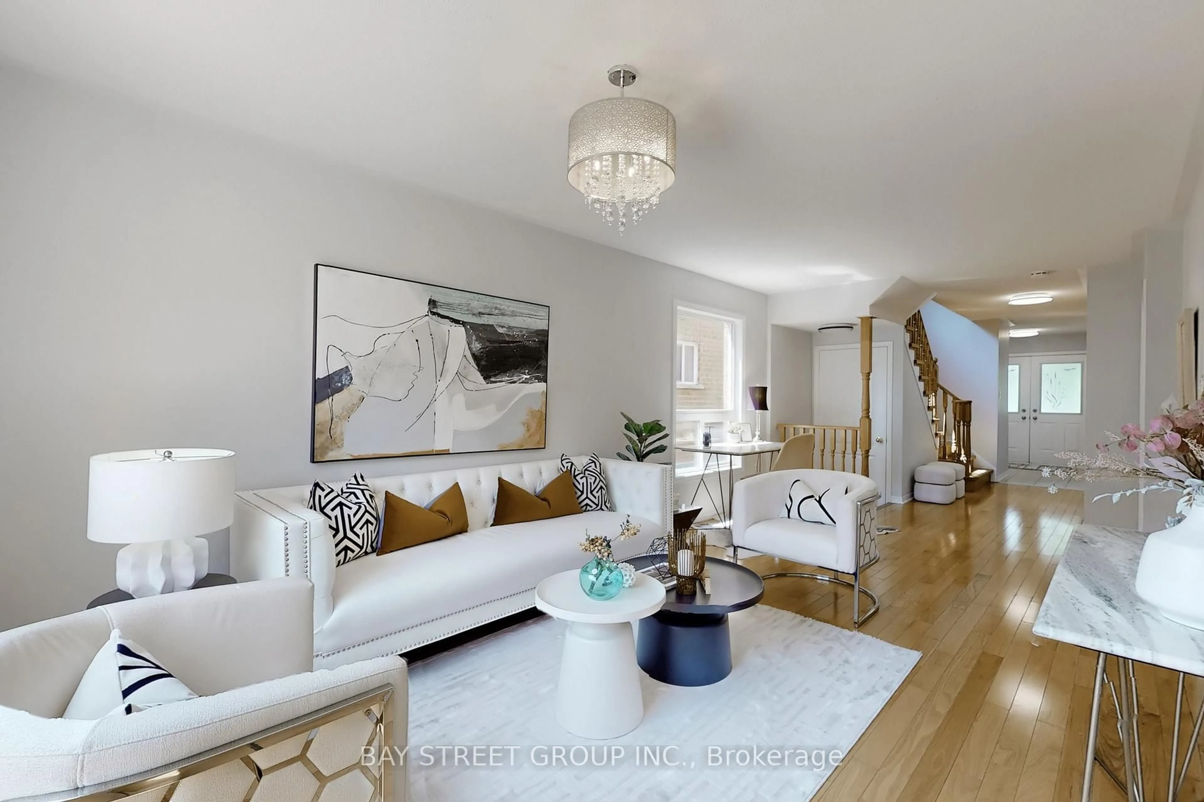 Living room with furniture, unknown for 53 Devonwood Dr, Markham Ontario L6C 3E9