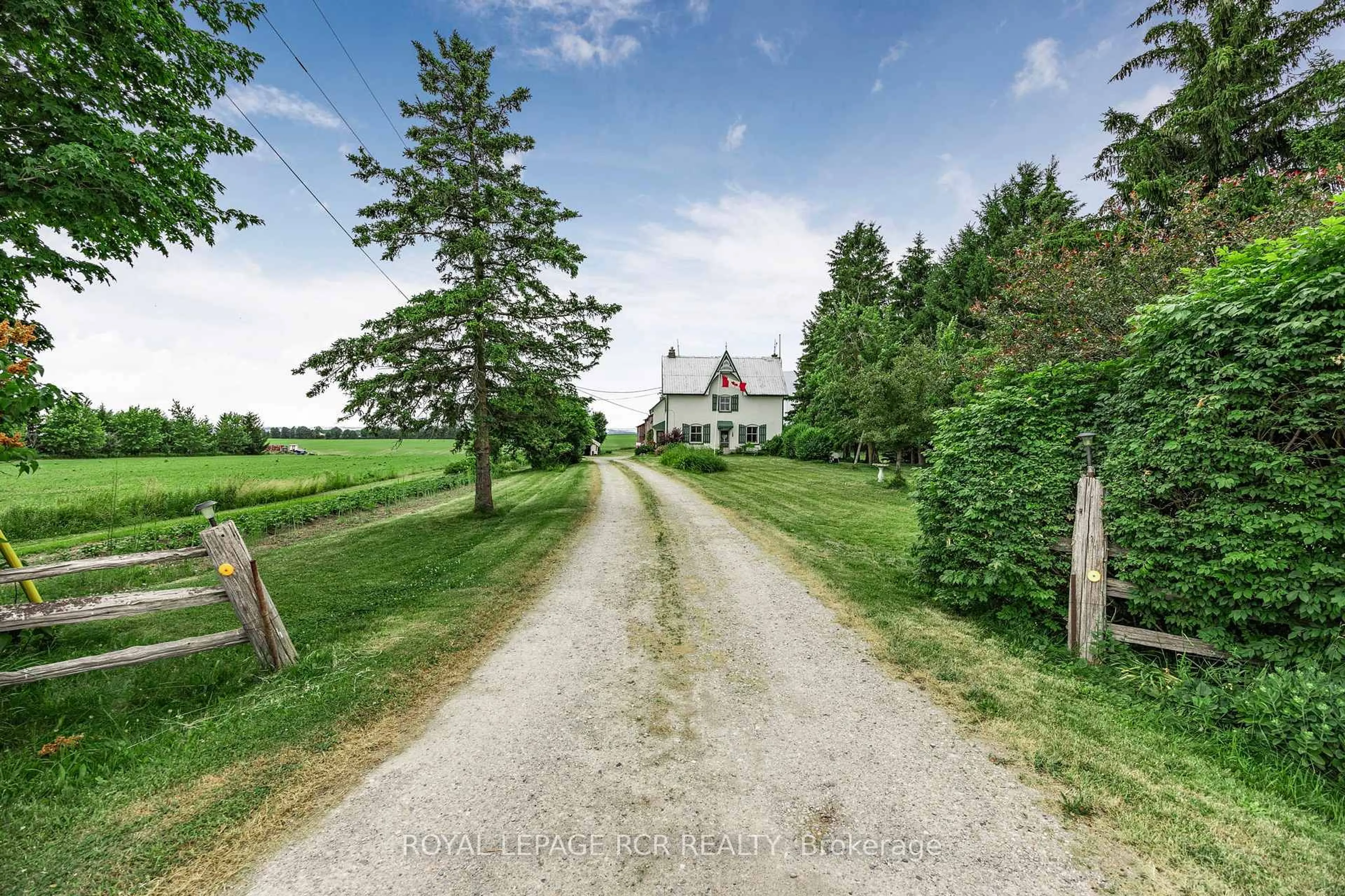 A pic from outside/outdoor area/front of a property/back of a property/a pic from drone, street for 5616 County Rd 15, Adjala-Tosorontio Ontario L9R 1V3