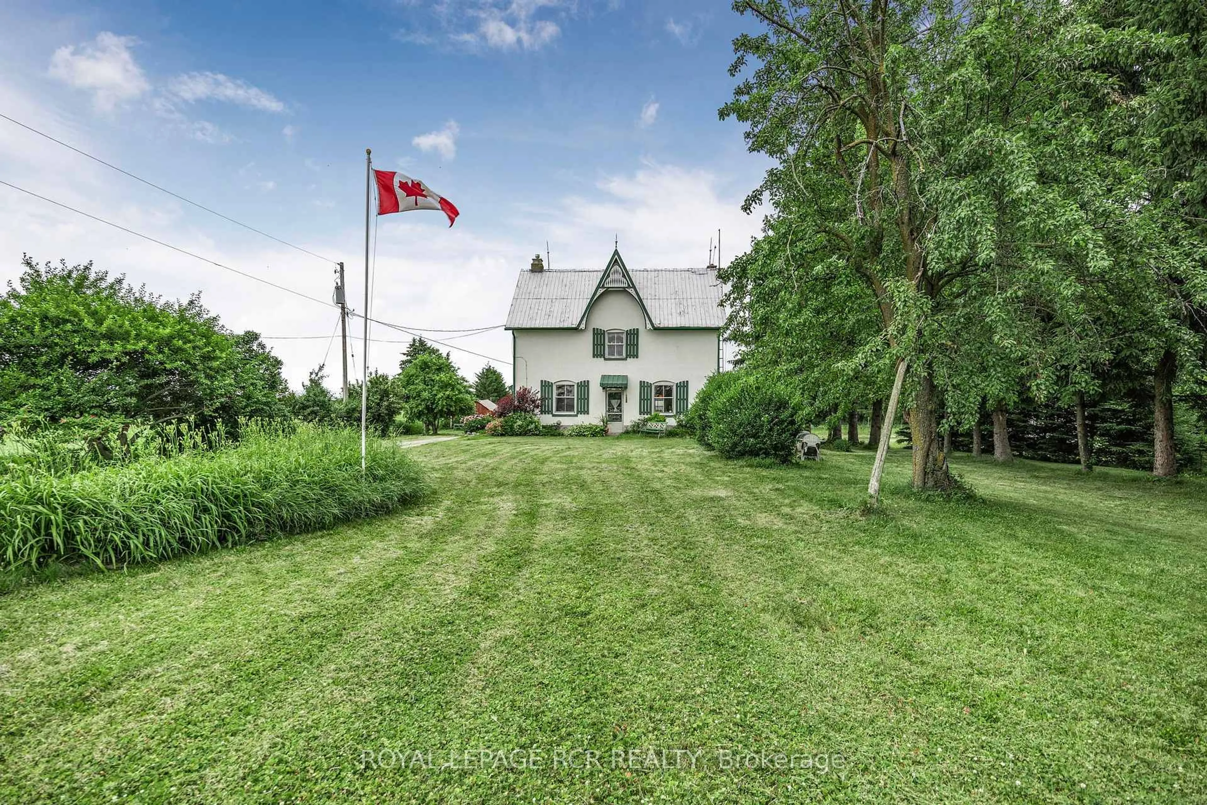A pic from outside/outdoor area/front of a property/back of a property/a pic from drone, street for 5616 County Rd 15, Adjala-Tosorontio Ontario L9R 1V3