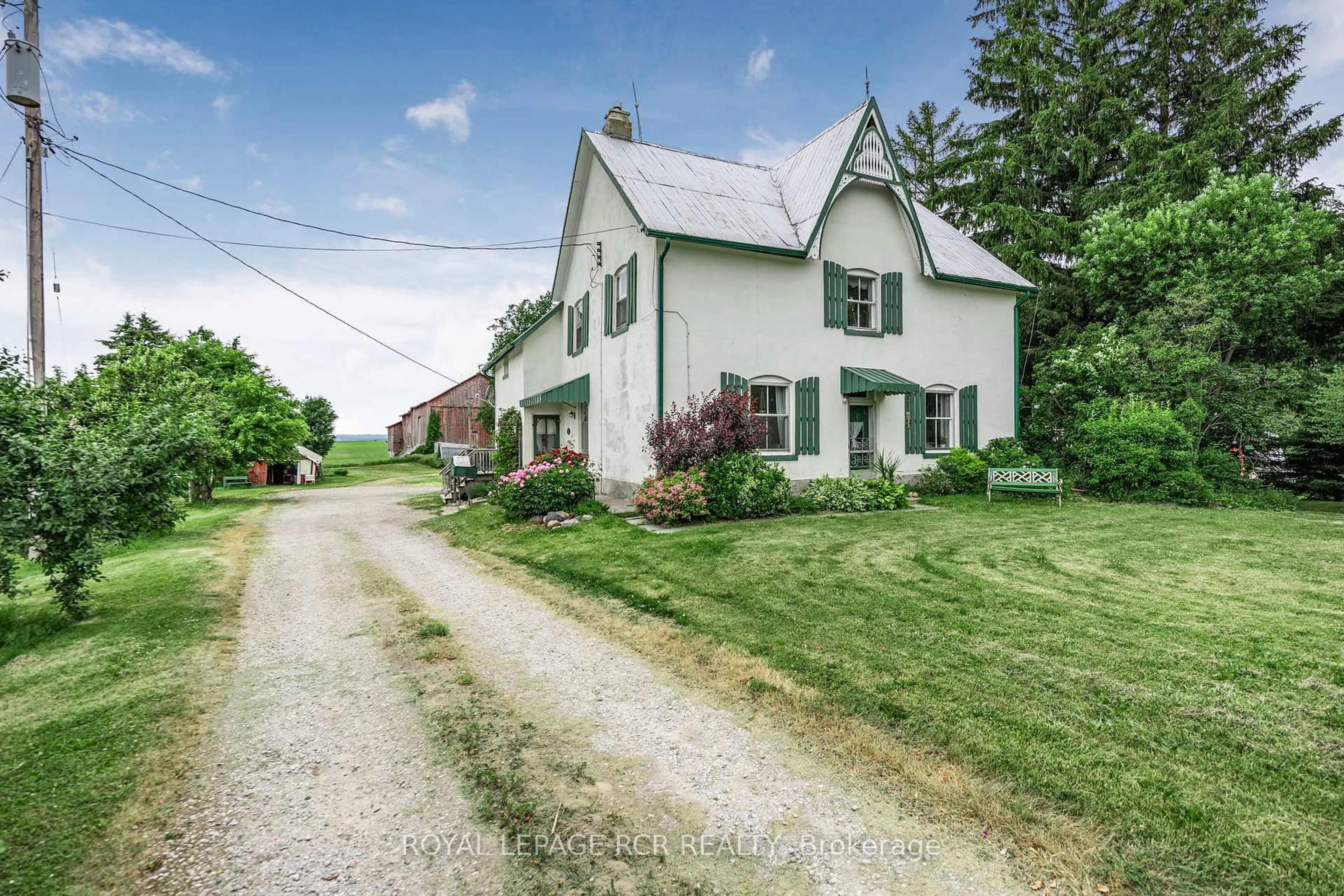 A pic from outside/outdoor area/front of a property/back of a property/a pic from drone, street for 5616 County Rd 15, Adjala-Tosorontio Ontario L9R 1V3