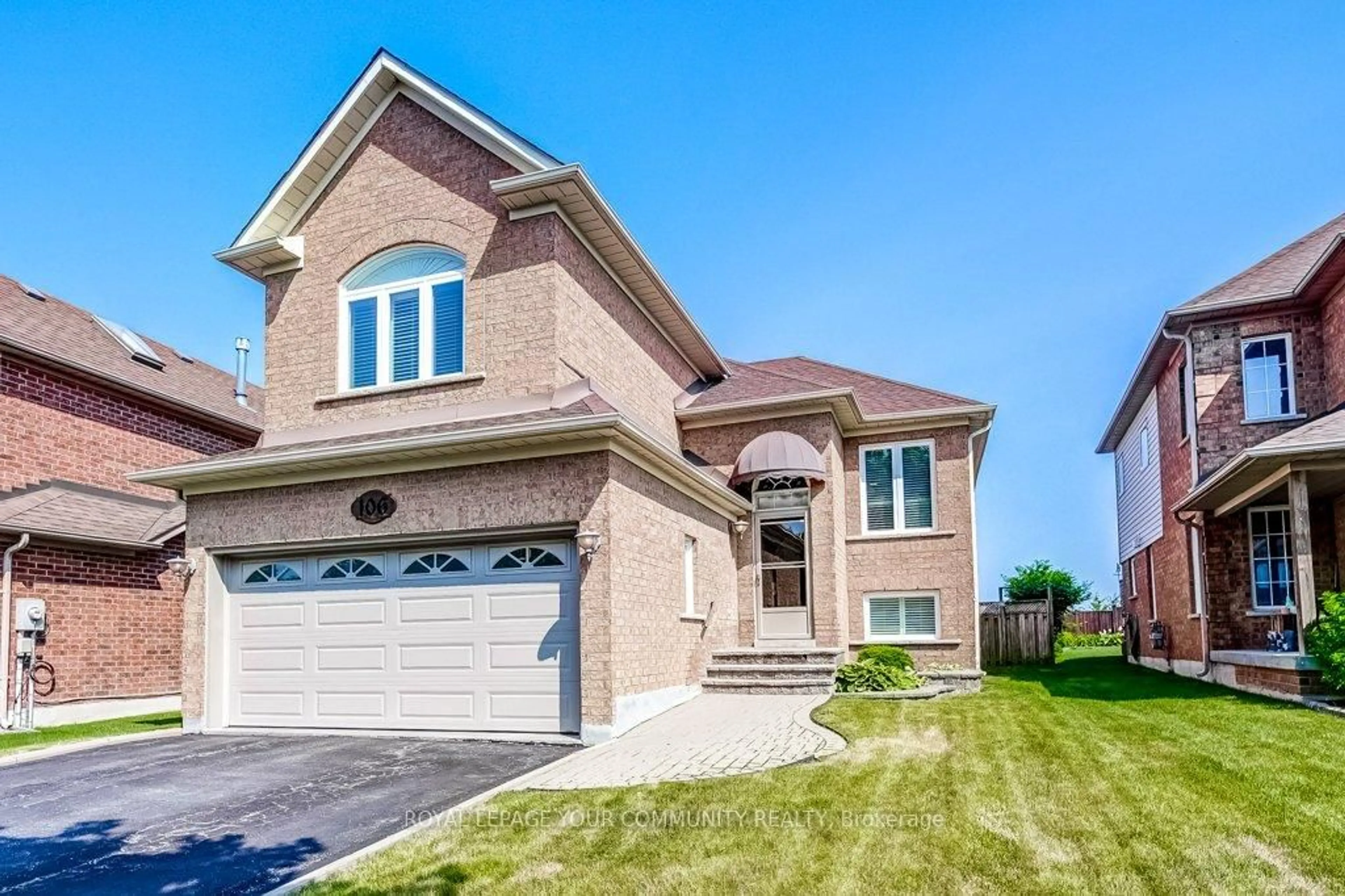 Home with brick exterior material, street for 106 Burnaby Dr, Georgina Ontario L4P 3Y6