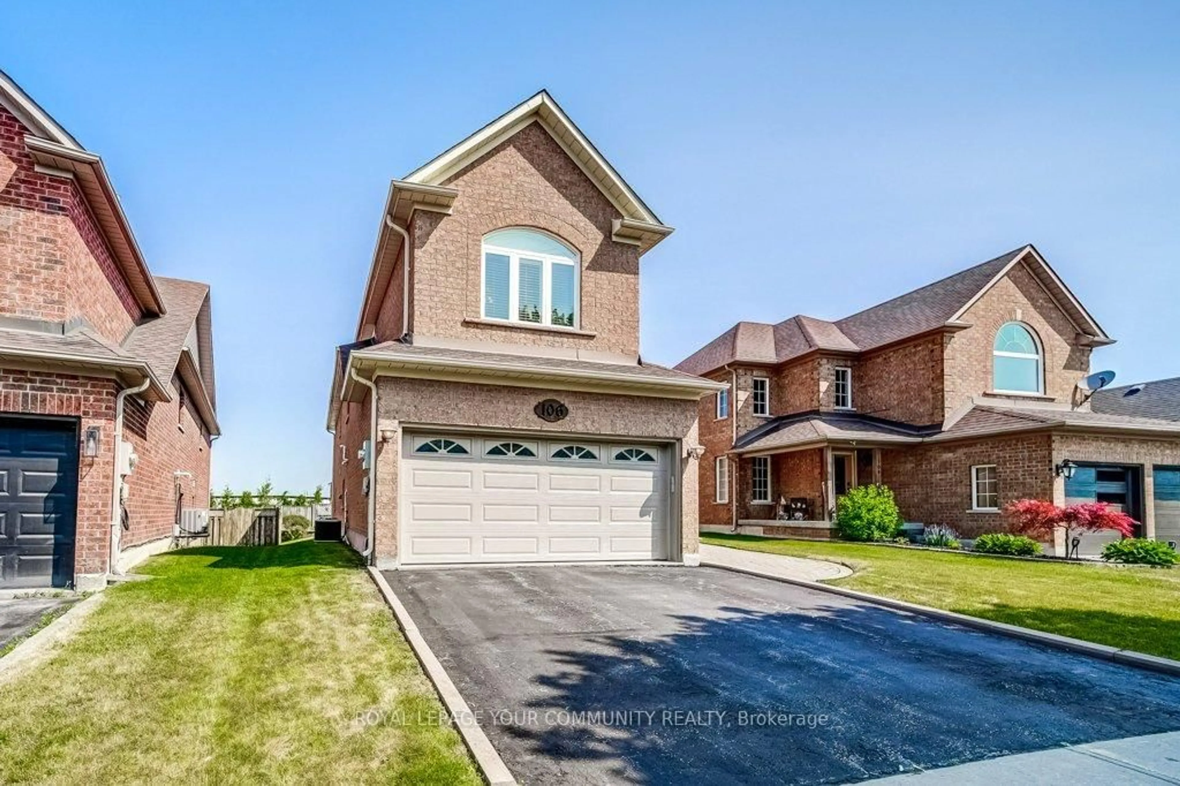 Home with brick exterior material, street for 106 Burnaby Dr, Georgina Ontario L4P 3Y6