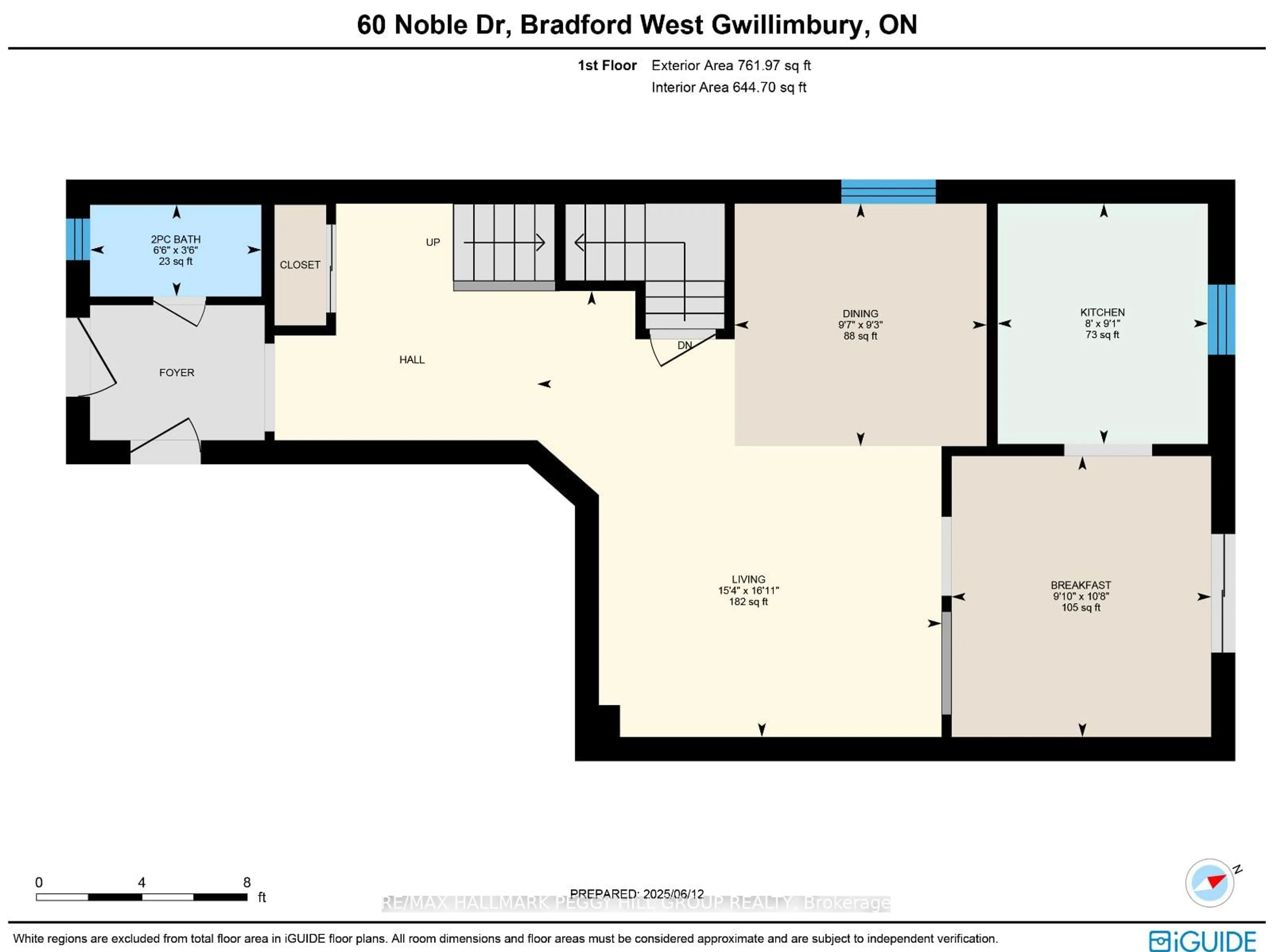 Floor plan for 60 Noble Dr, Bradford West Gwillimbury Ontario L3Z 3A8