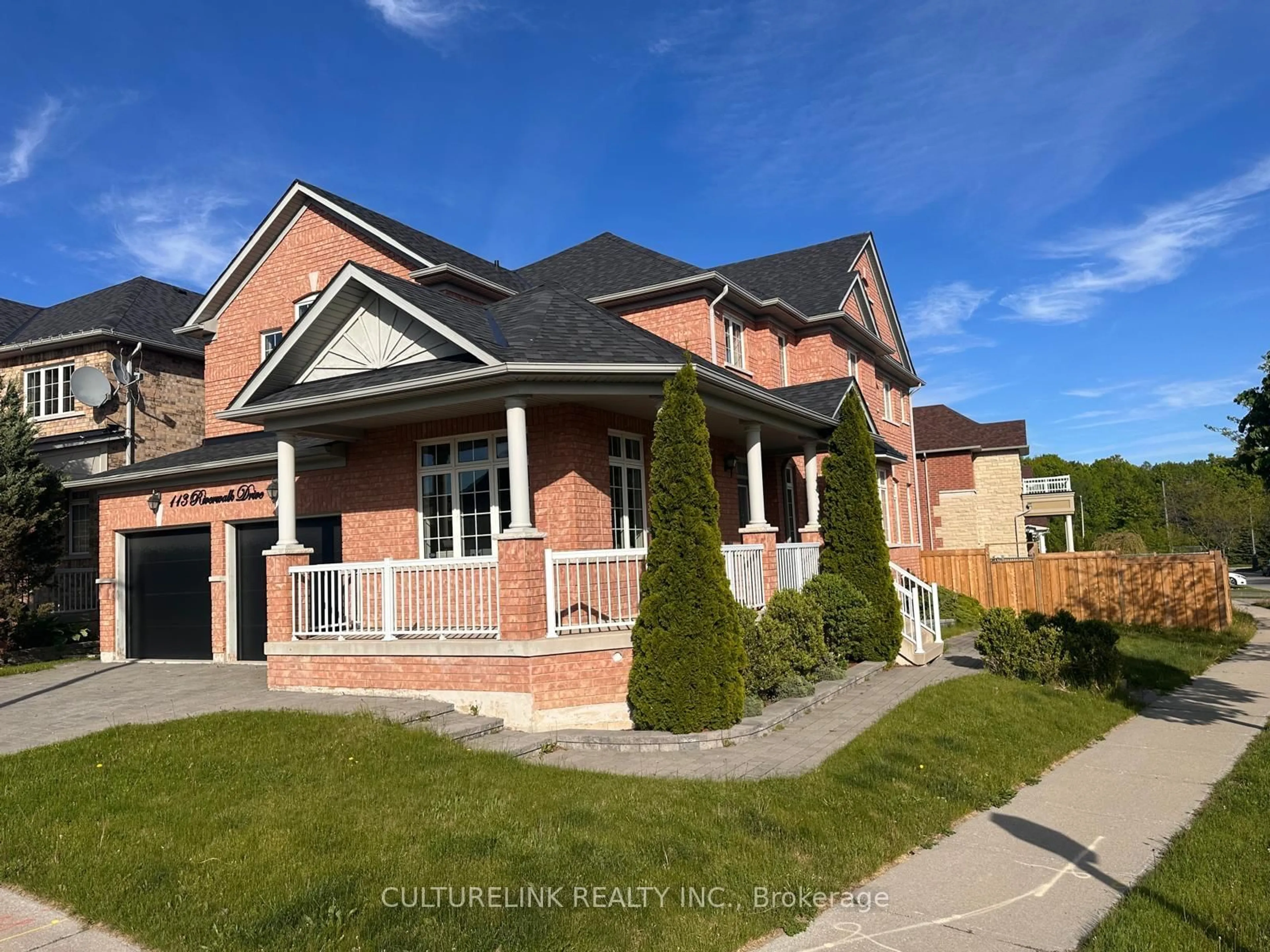 Home with brick exterior material, street for 113 Riverwalk Dr, Markham Ontario L6B 0B8