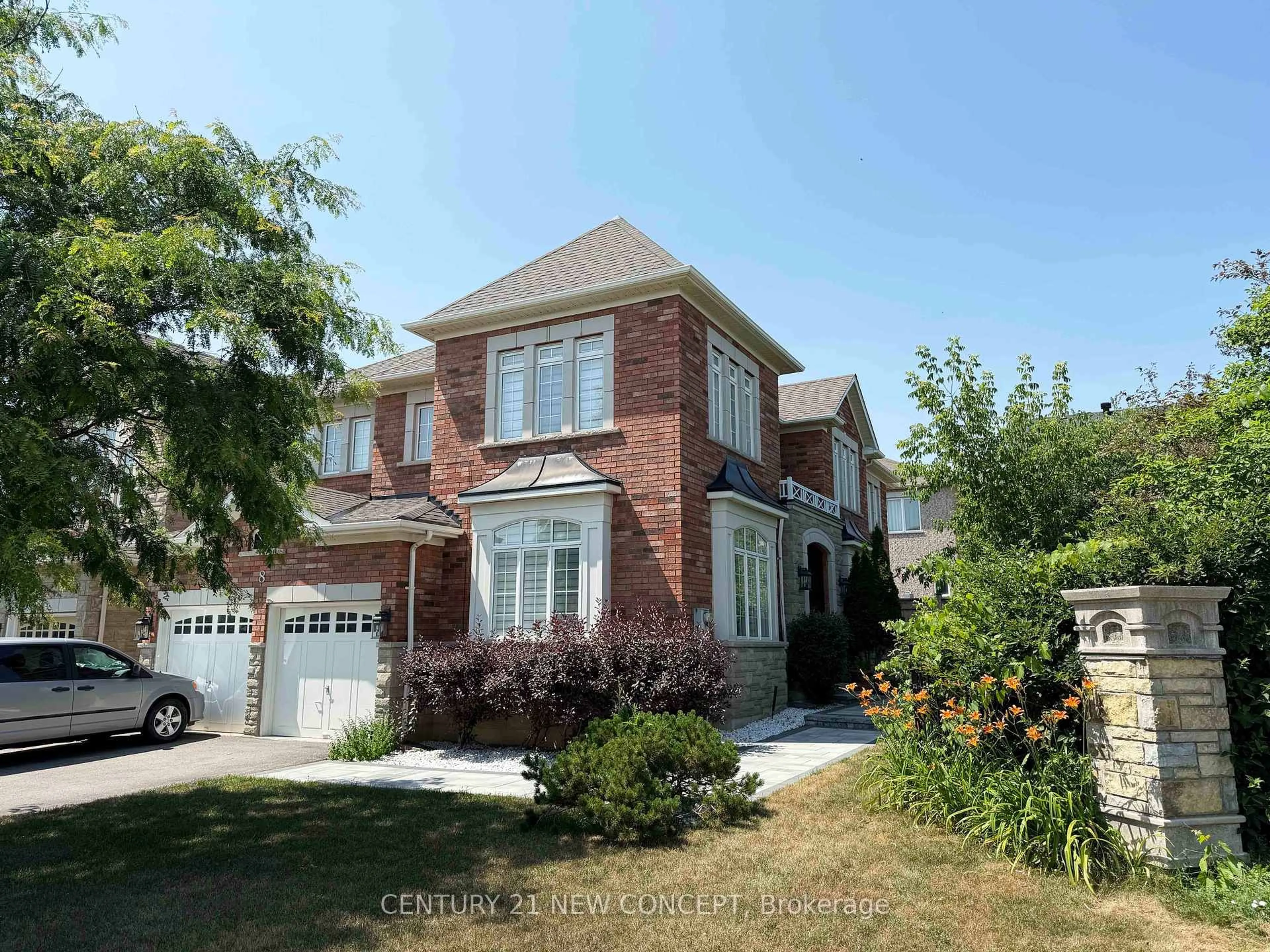 Home with brick exterior material, street for 8 Valley Vista Dr, Vaughan Ontario L6A 0Z2
