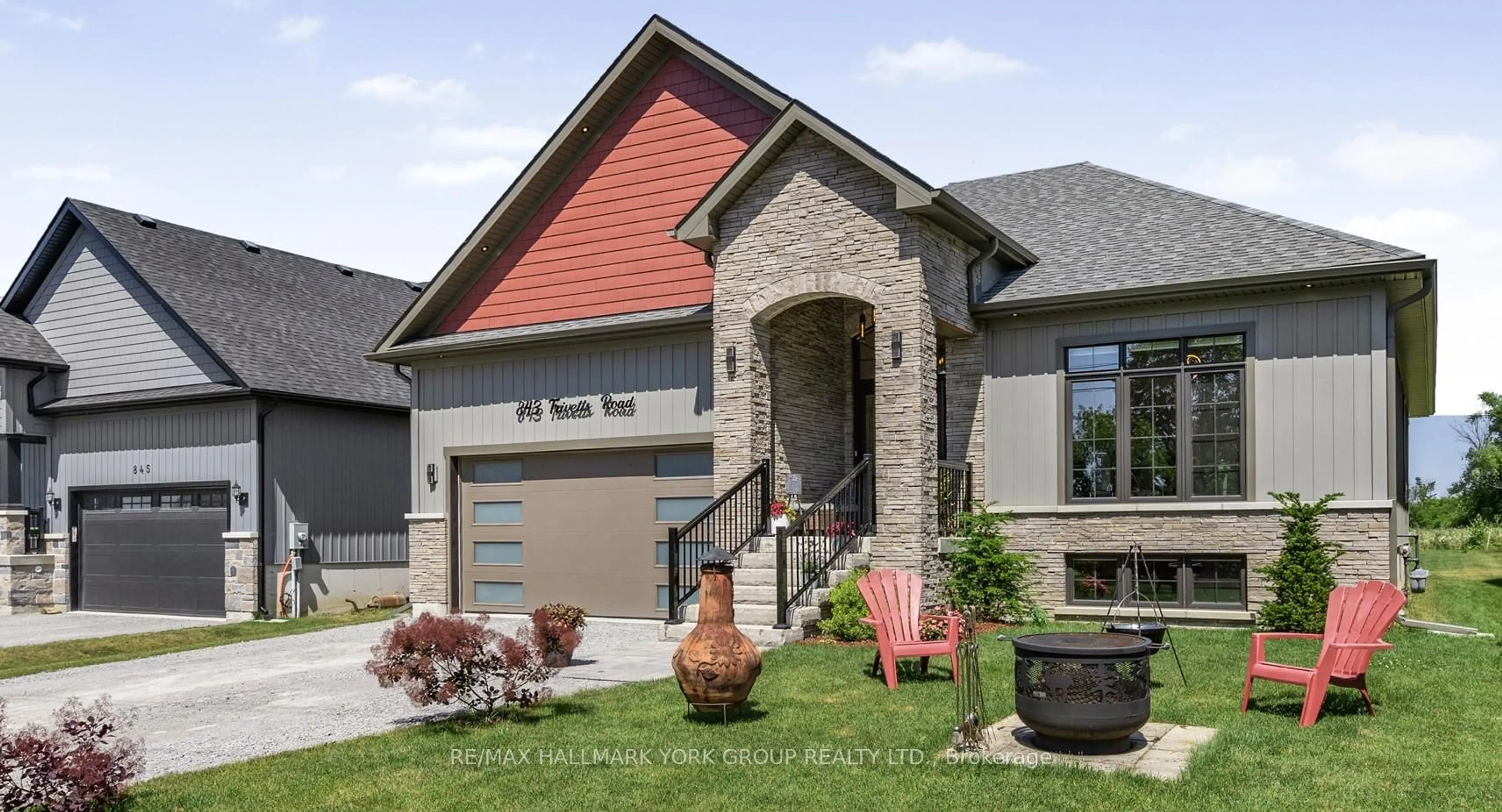 Home with brick exterior material, street for 843 Trivetts Rd, Georgina Ontario L4P 0S2