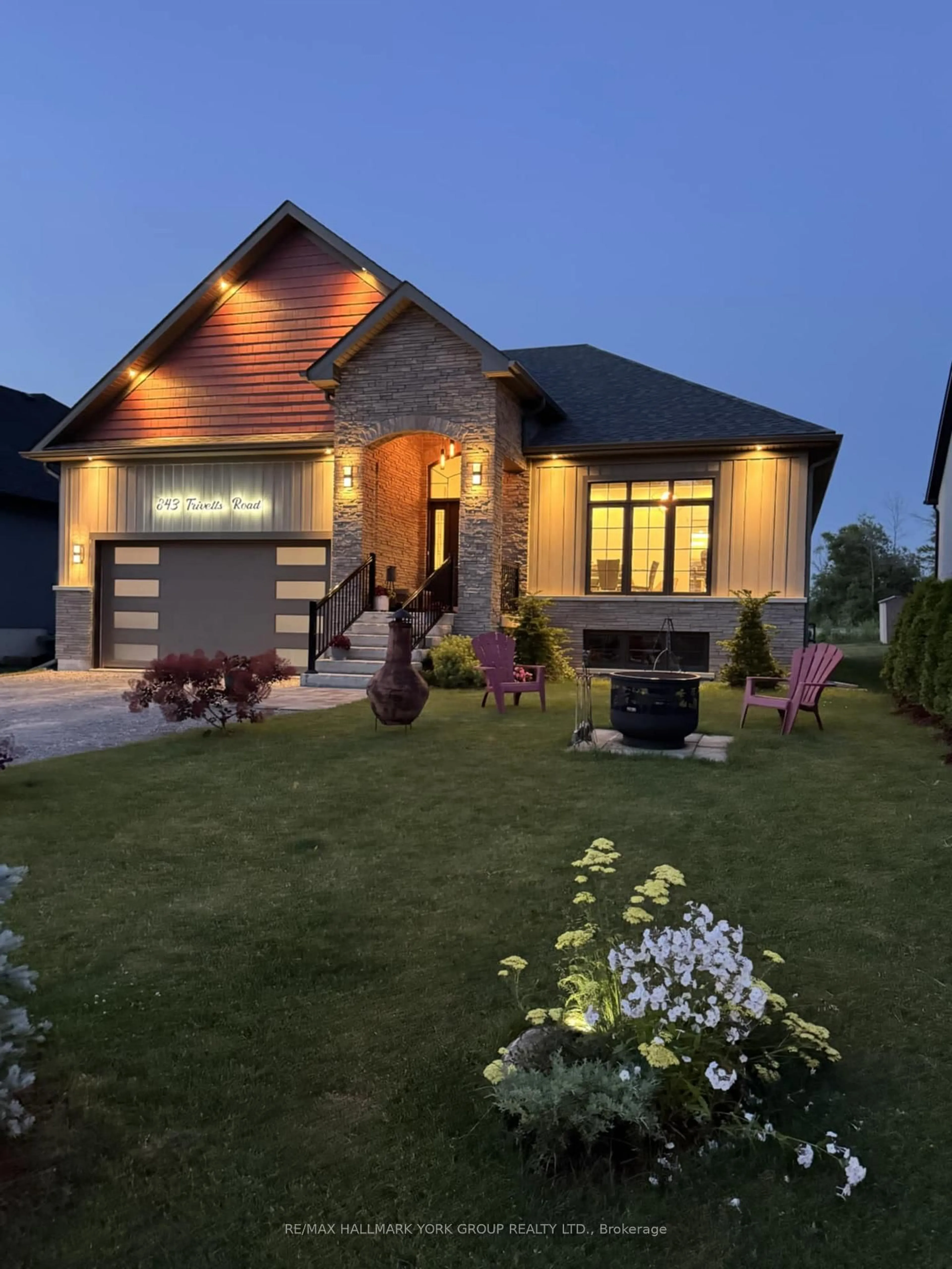 Home with brick exterior material, street for 843 Trivetts Rd, Georgina Ontario L4P 0S2