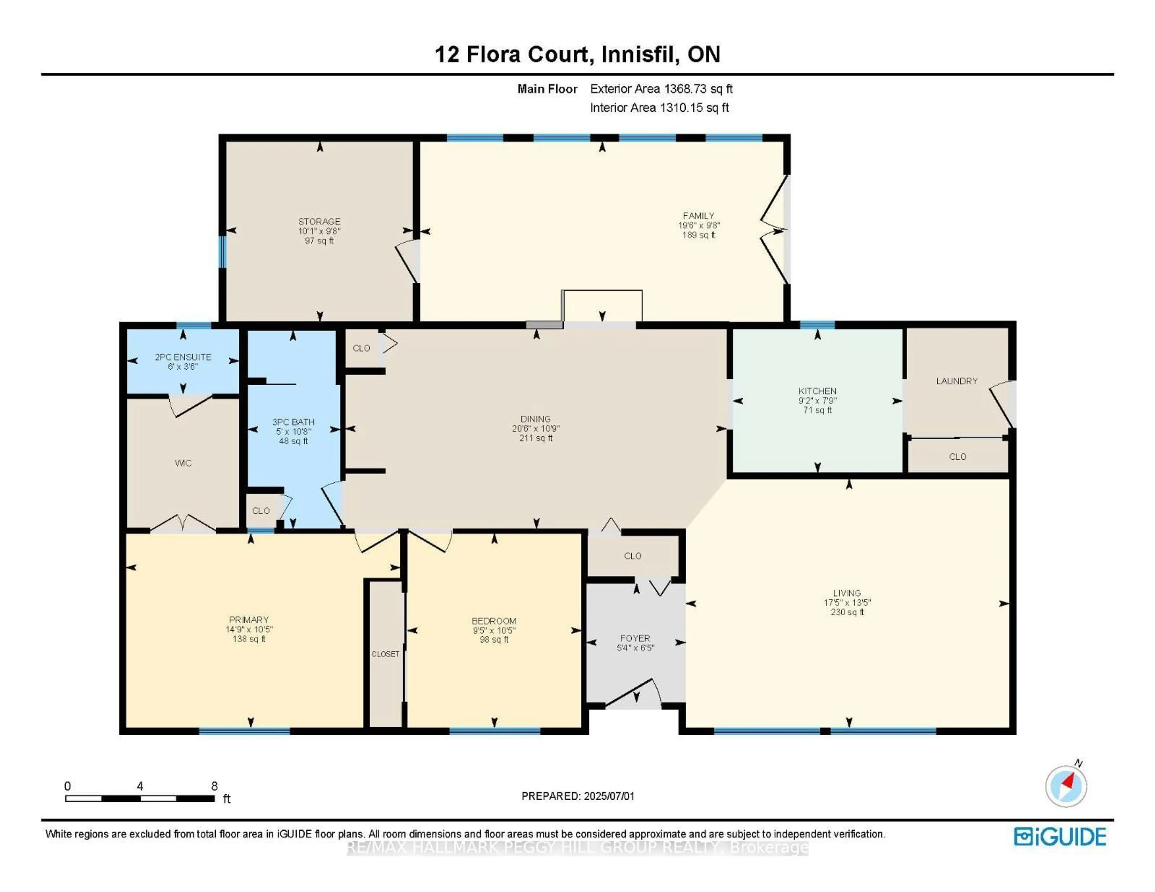 Floor plan for 12 Flora Crt, Innisfil Ontario L9S 1R3