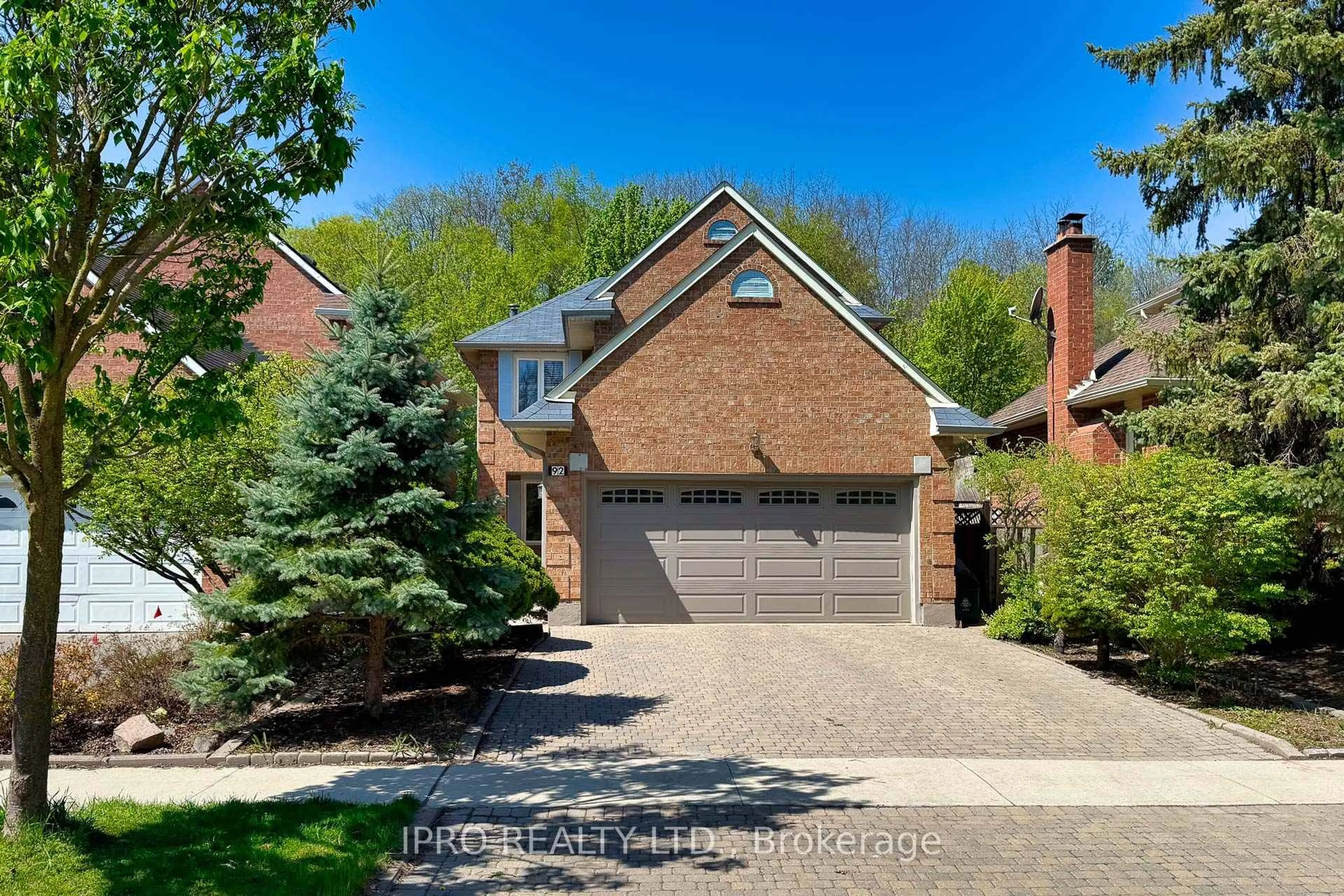Home with brick exterior material, street for 92 Rosebury Lane, Vaughan Ontario L4L 3Z8