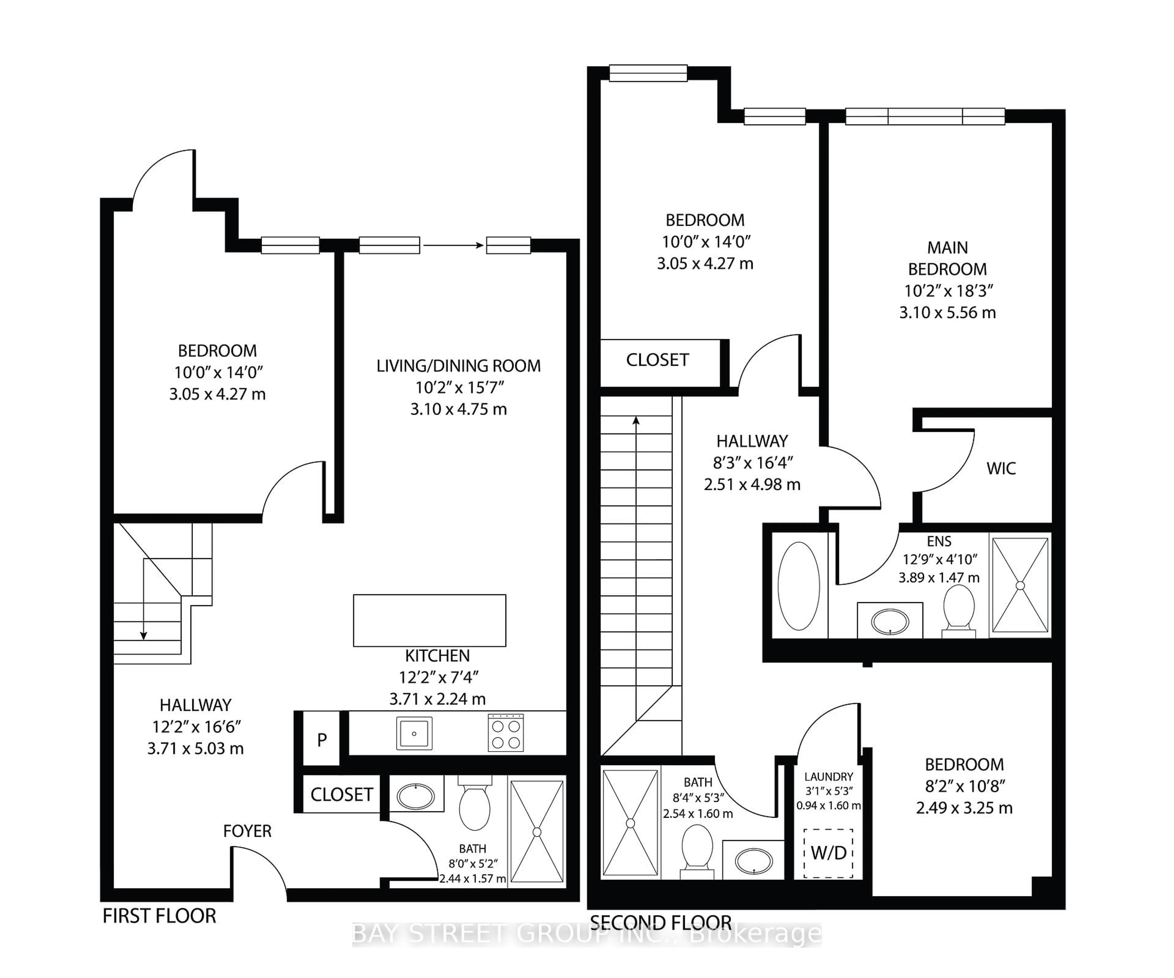 Floor plan for 8 Rouge Valley Dr #104B, Markham Ontario L6G 0G8
